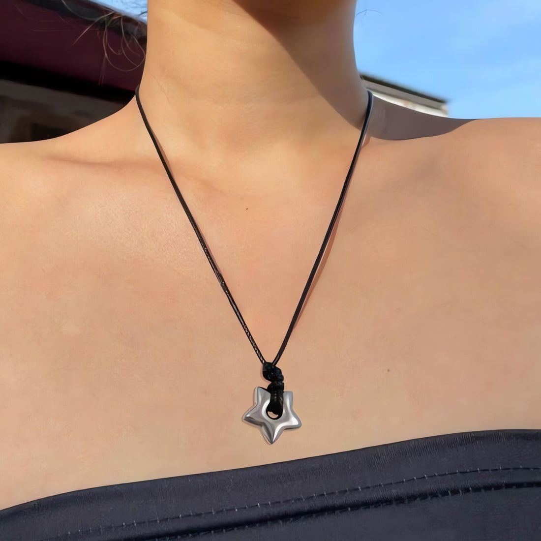 Y2K Star Cord Necklace - KAYSMAR