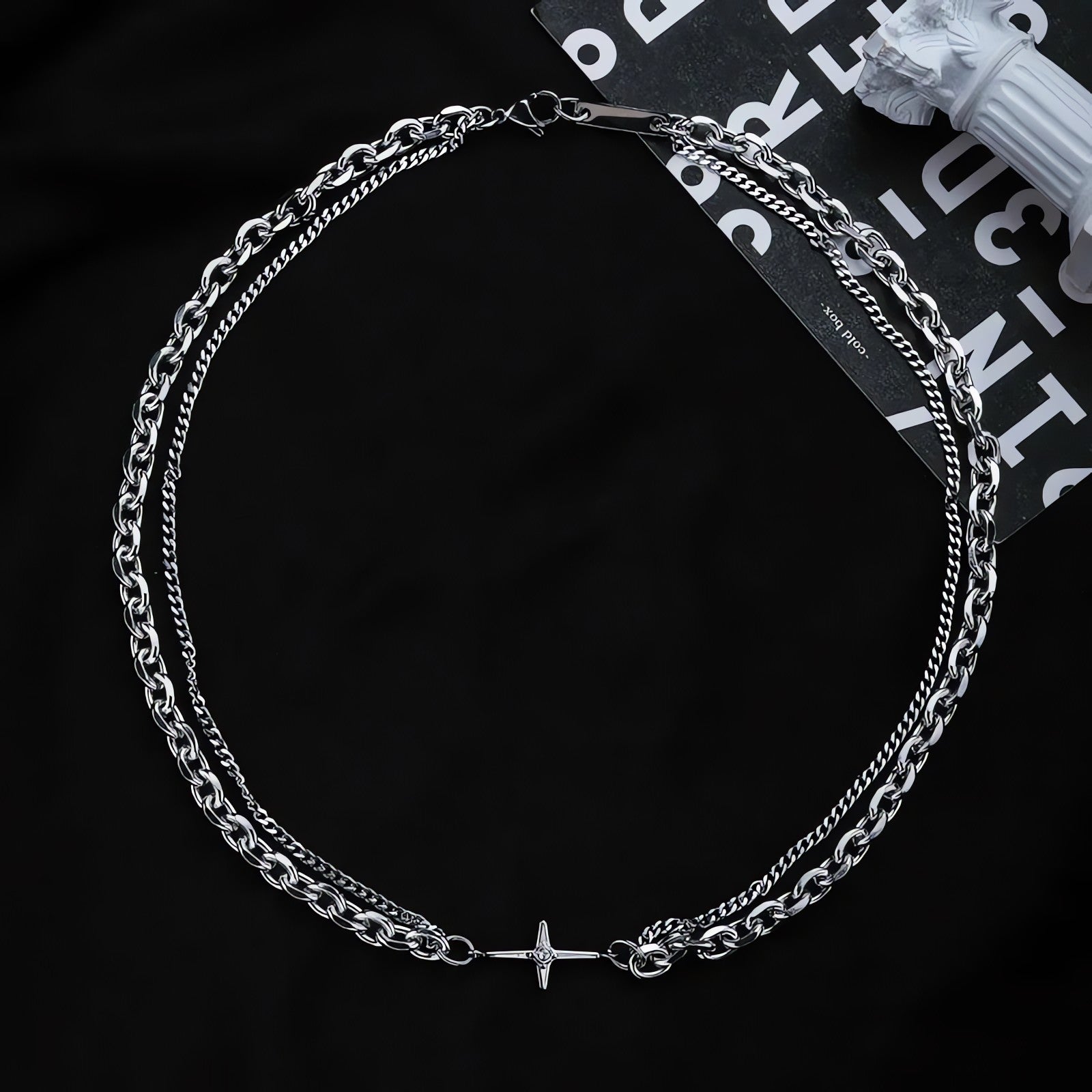Y2K Star Double Chain Necklace - KAYSMAR