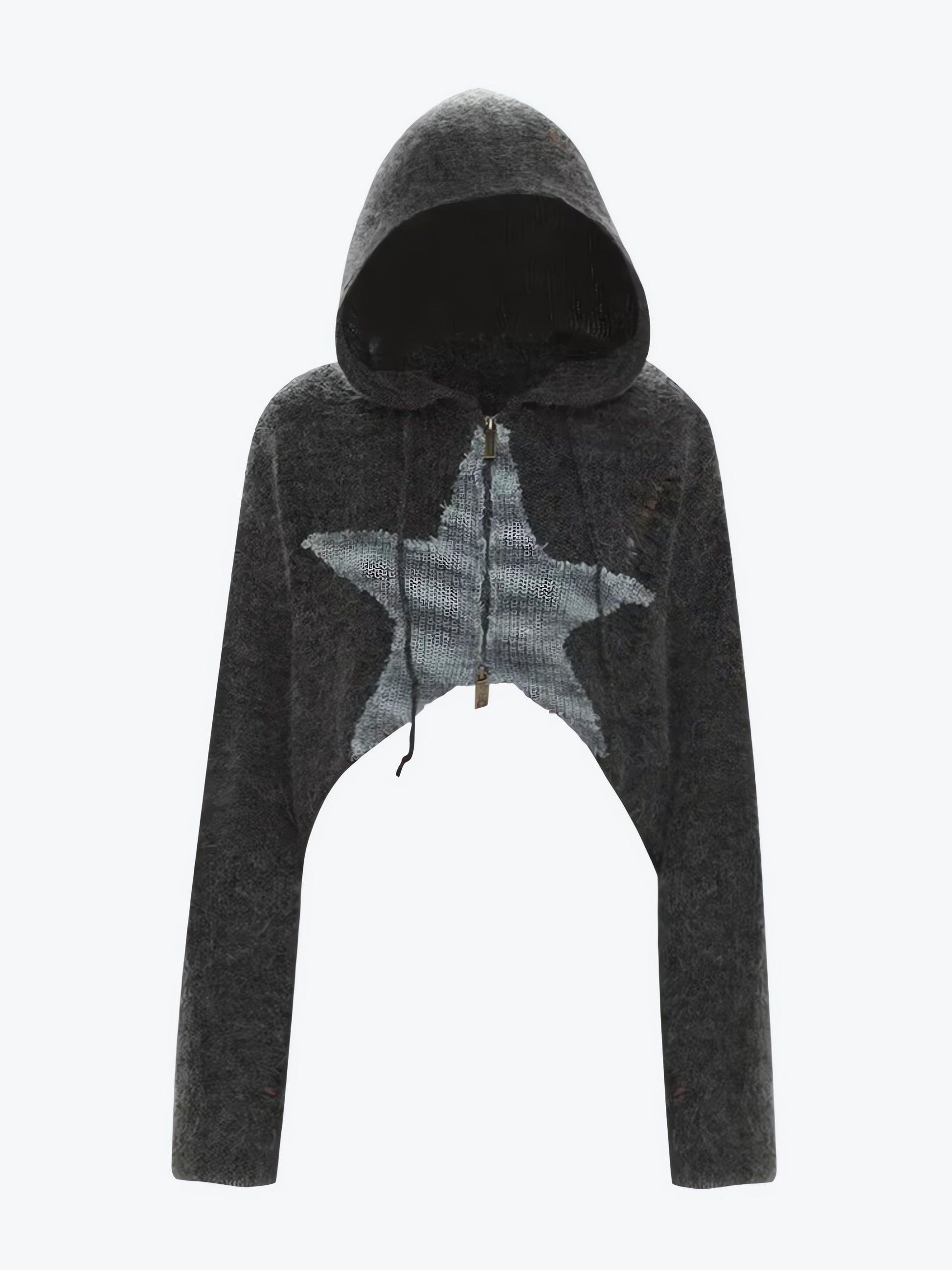Y2K Star Hooded Cardigan - KAYSMAR