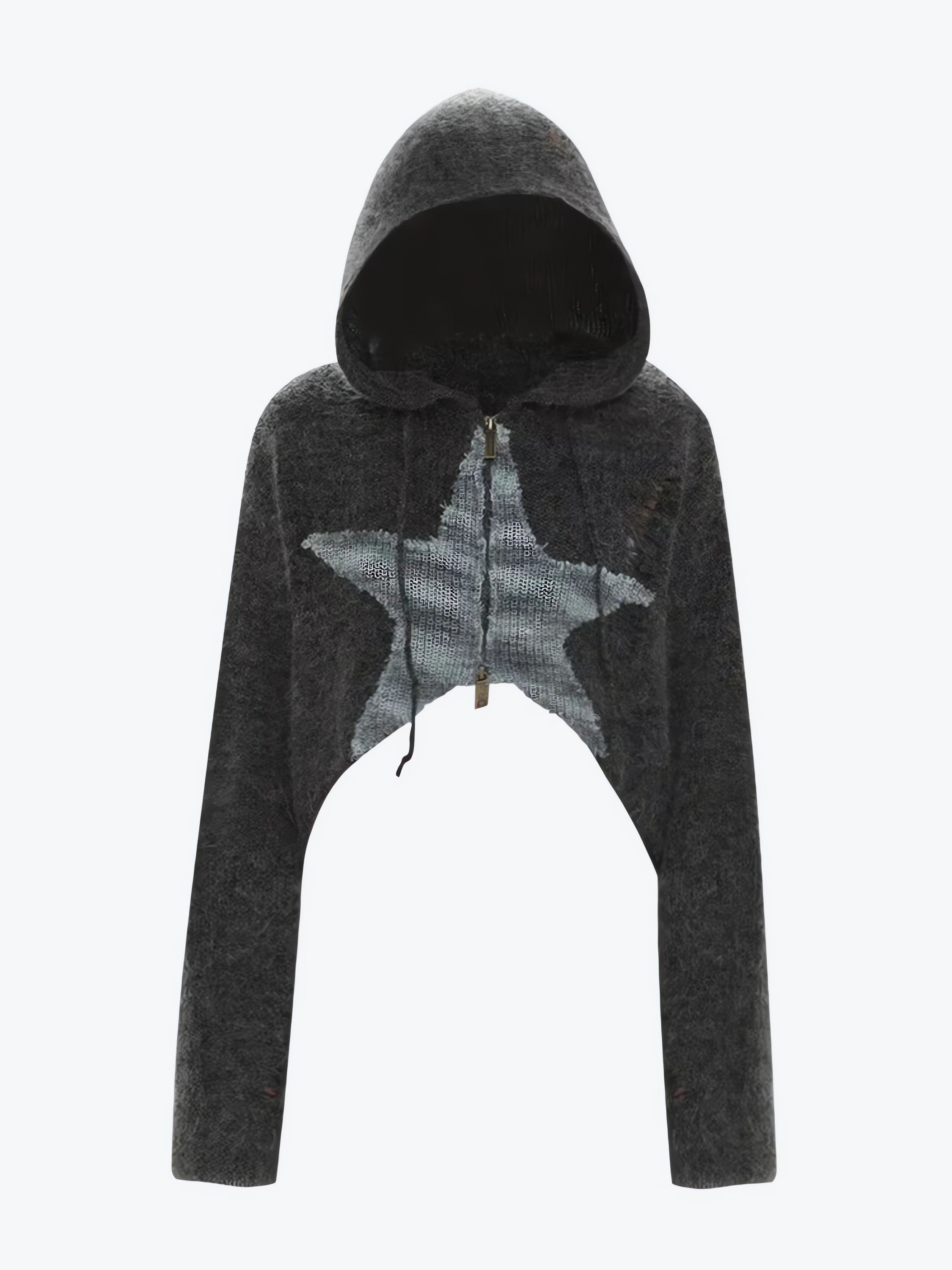 Y2K Star Hooded Cardigan - KAYSMAR