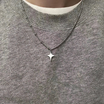 Y2K Star Silver Necklace - KAYSMAR