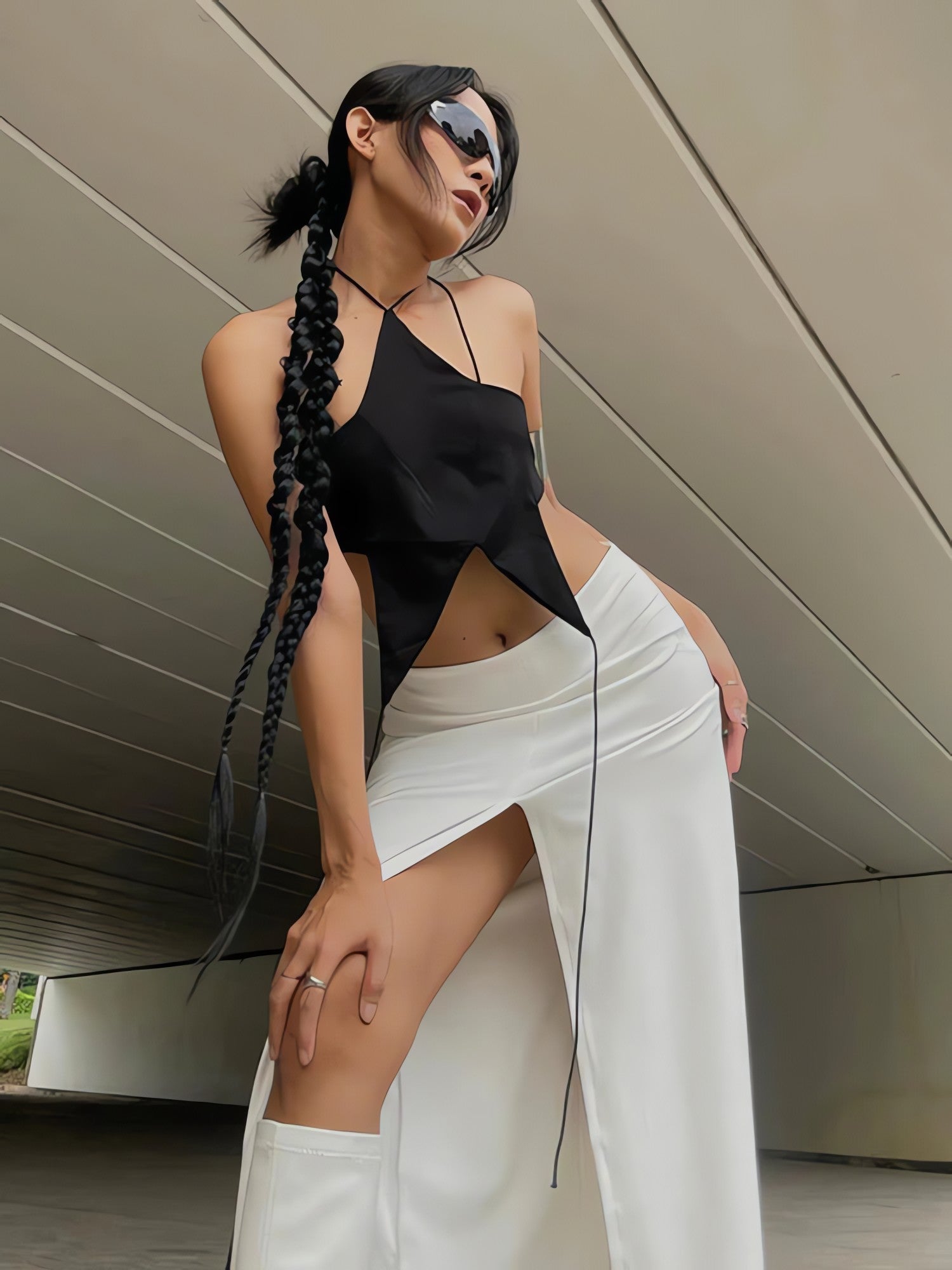 Y2k Star Lace Up Backless Top - KAYSMAR