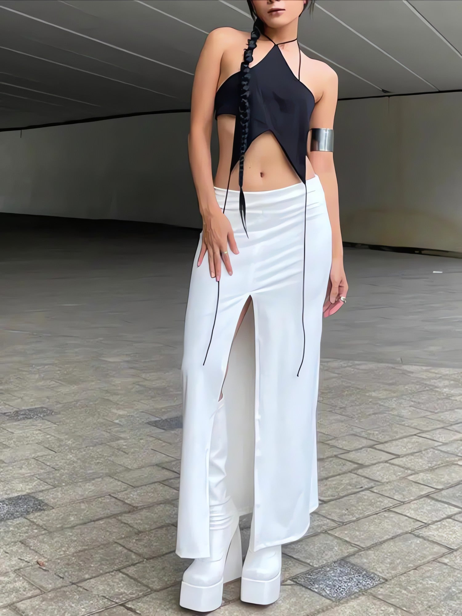 Y2k Star Lace Up Backless Top - KAYSMAR