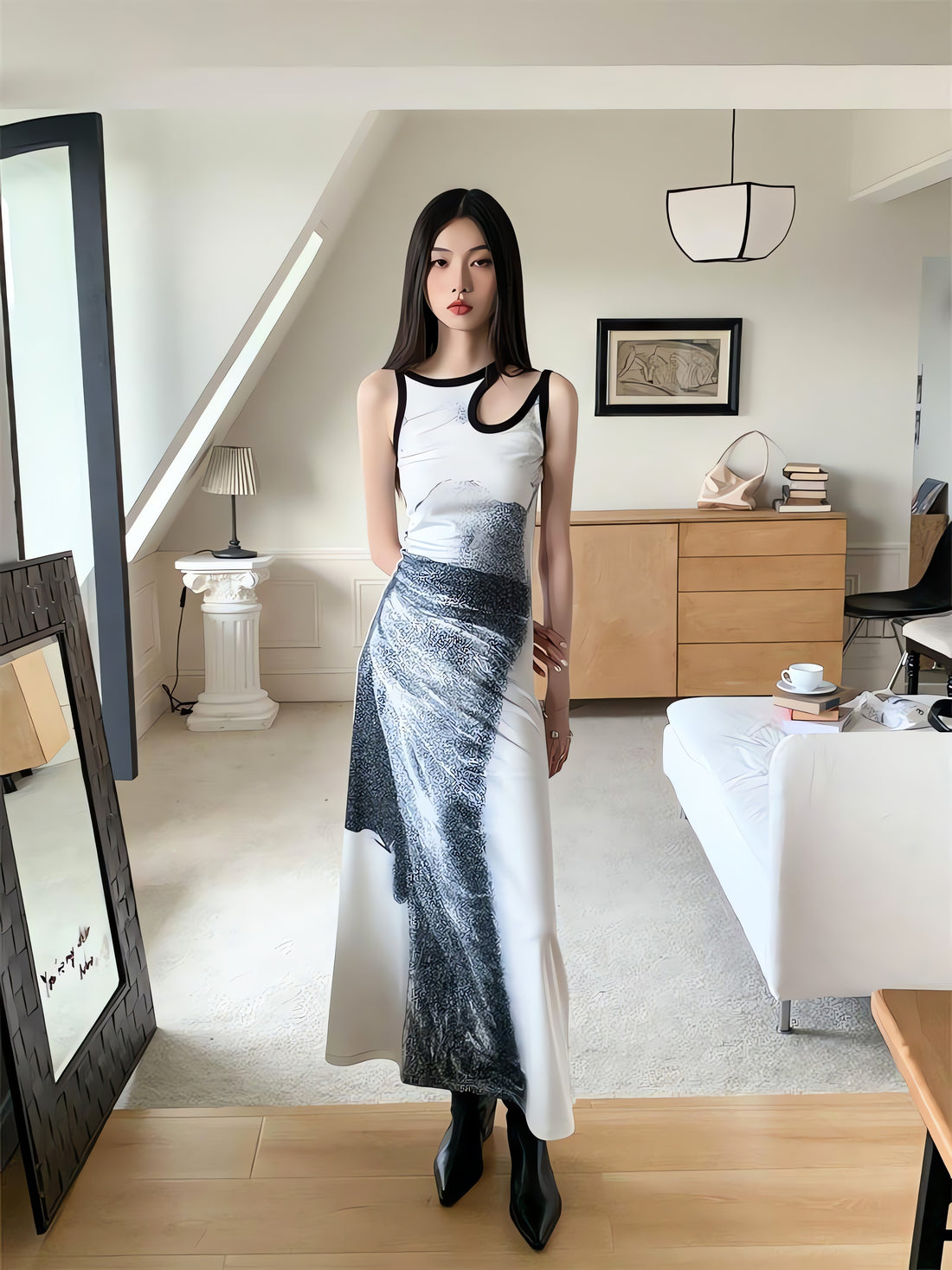 Abstract Maxi Dress - KAYSMAR