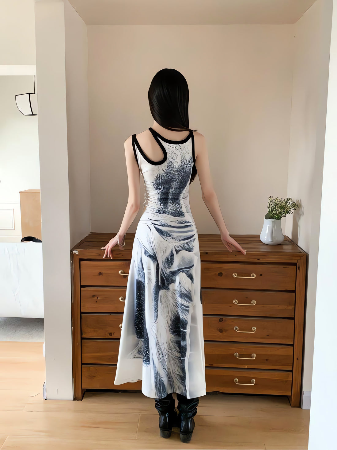 Abstract Maxi Dress - KAYSMAR