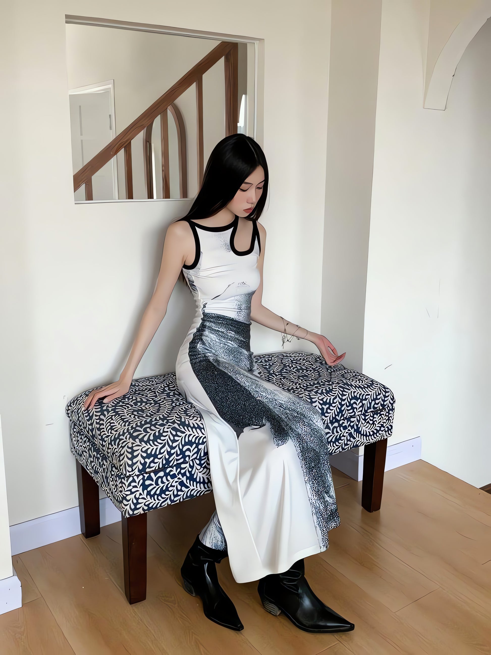Abstract Maxi Dress - KAYSMAR