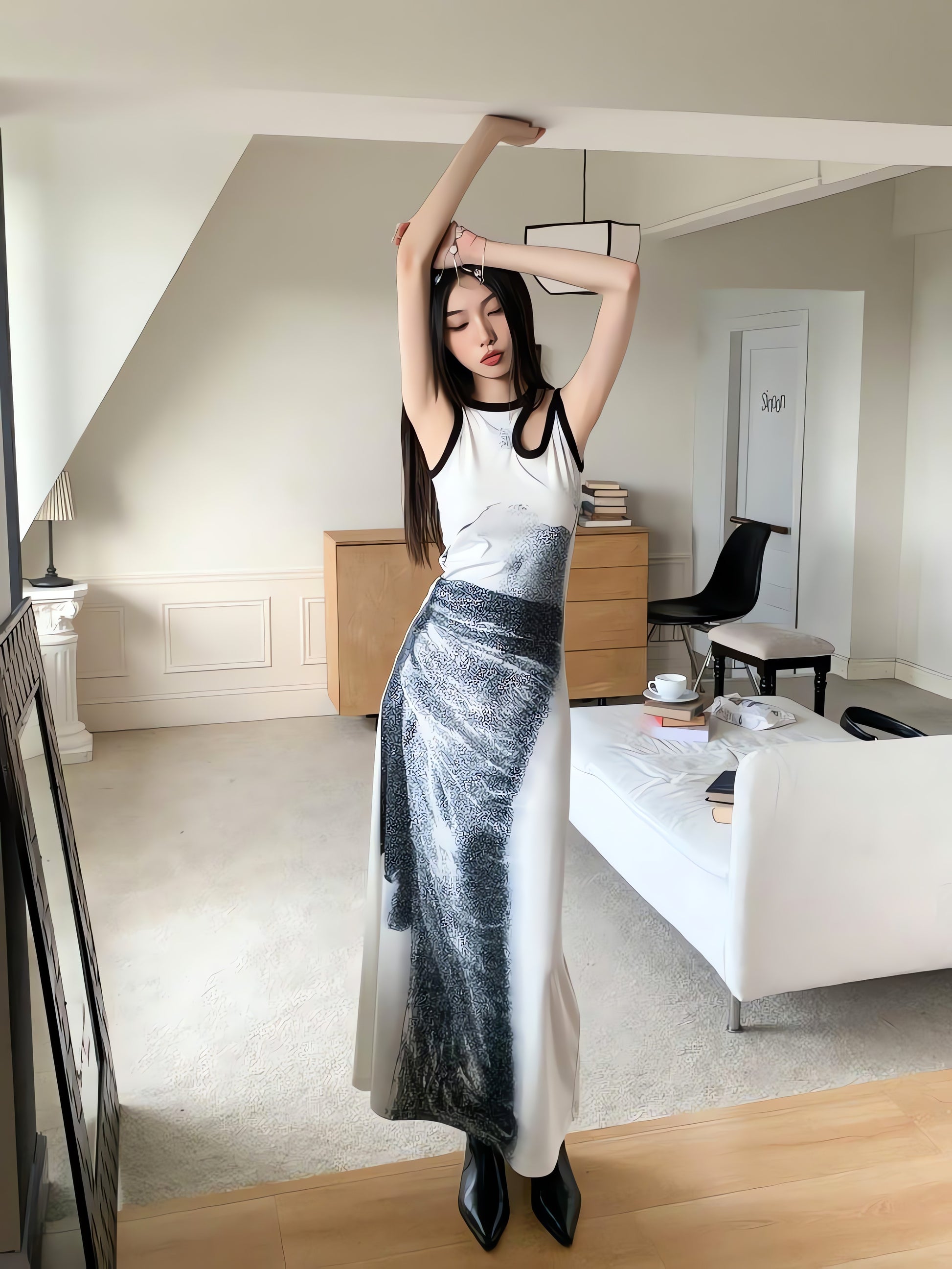 Abstract Maxi Dress - KAYSMAR