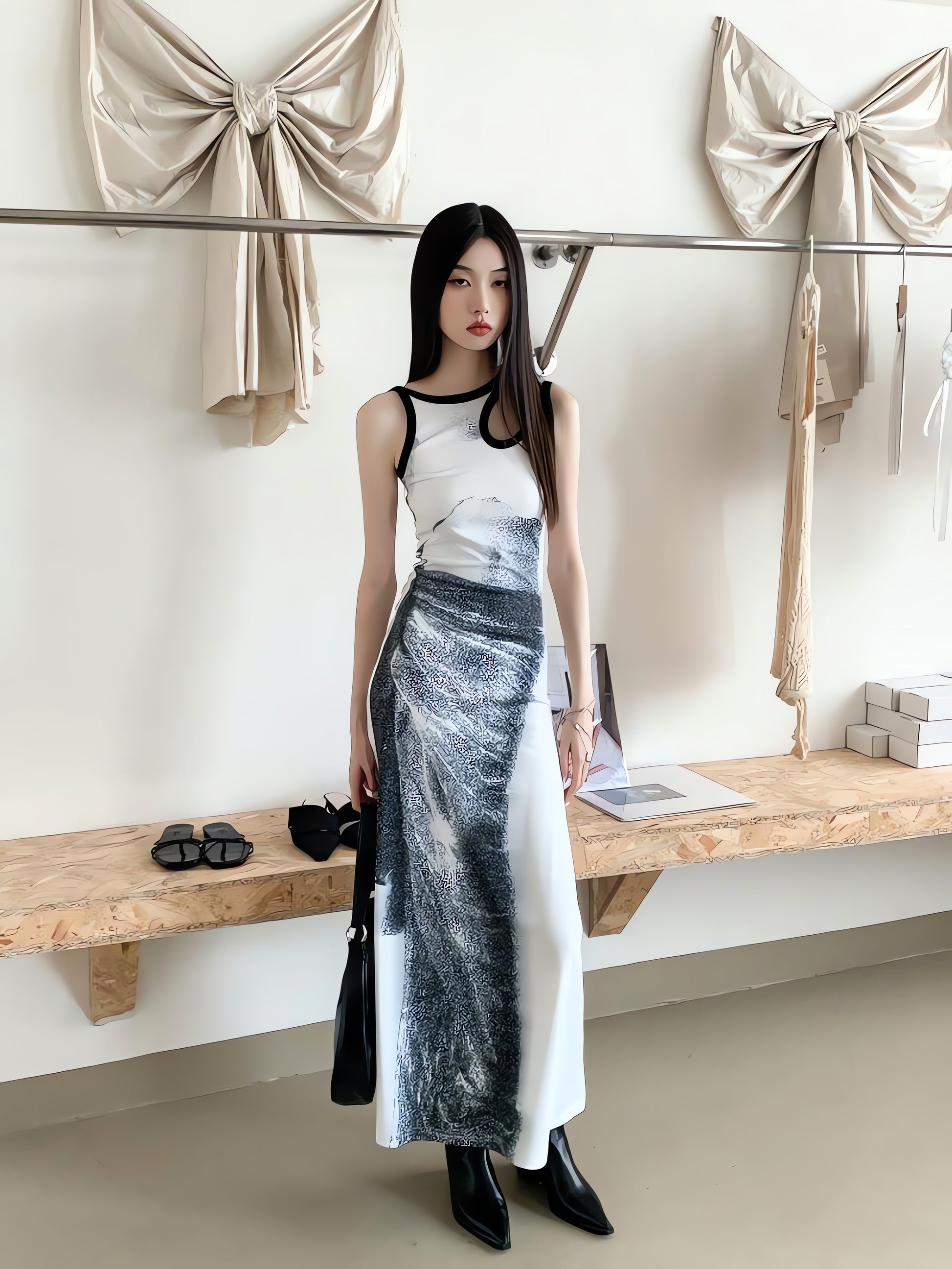 Abstract Maxi Dress - KAYSMAR