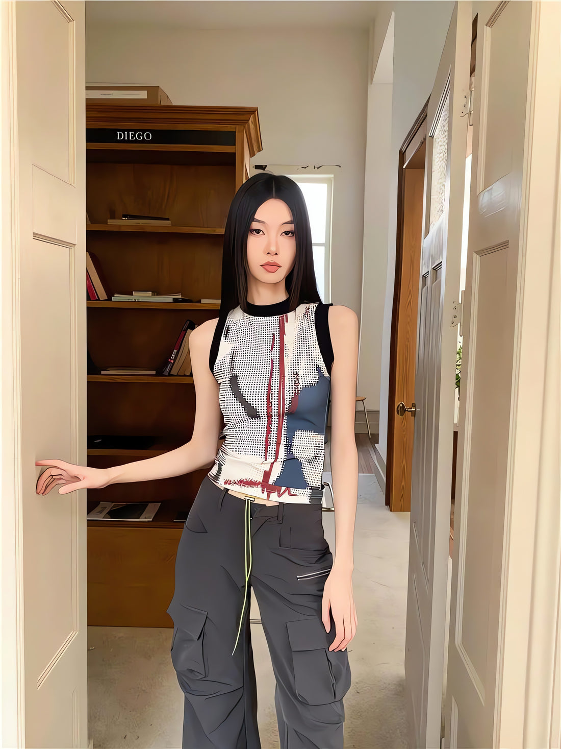 Abstract Printed Tank Top - KAYSMAR