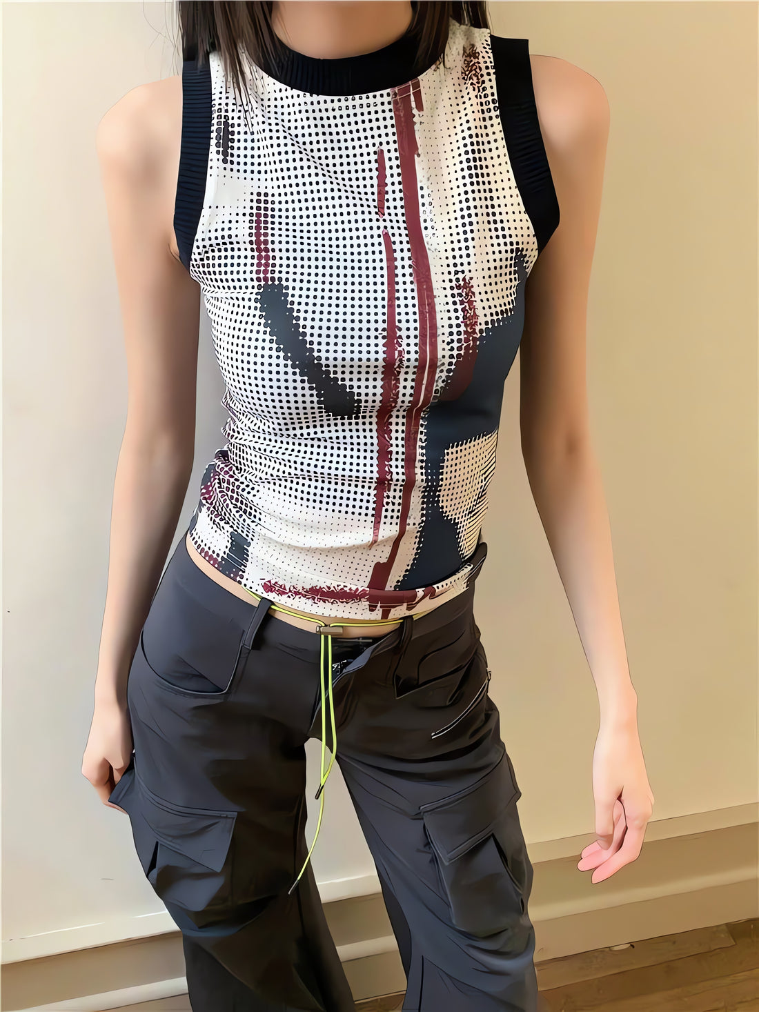 Abstract Printed Tank Top - KAYSMAR
