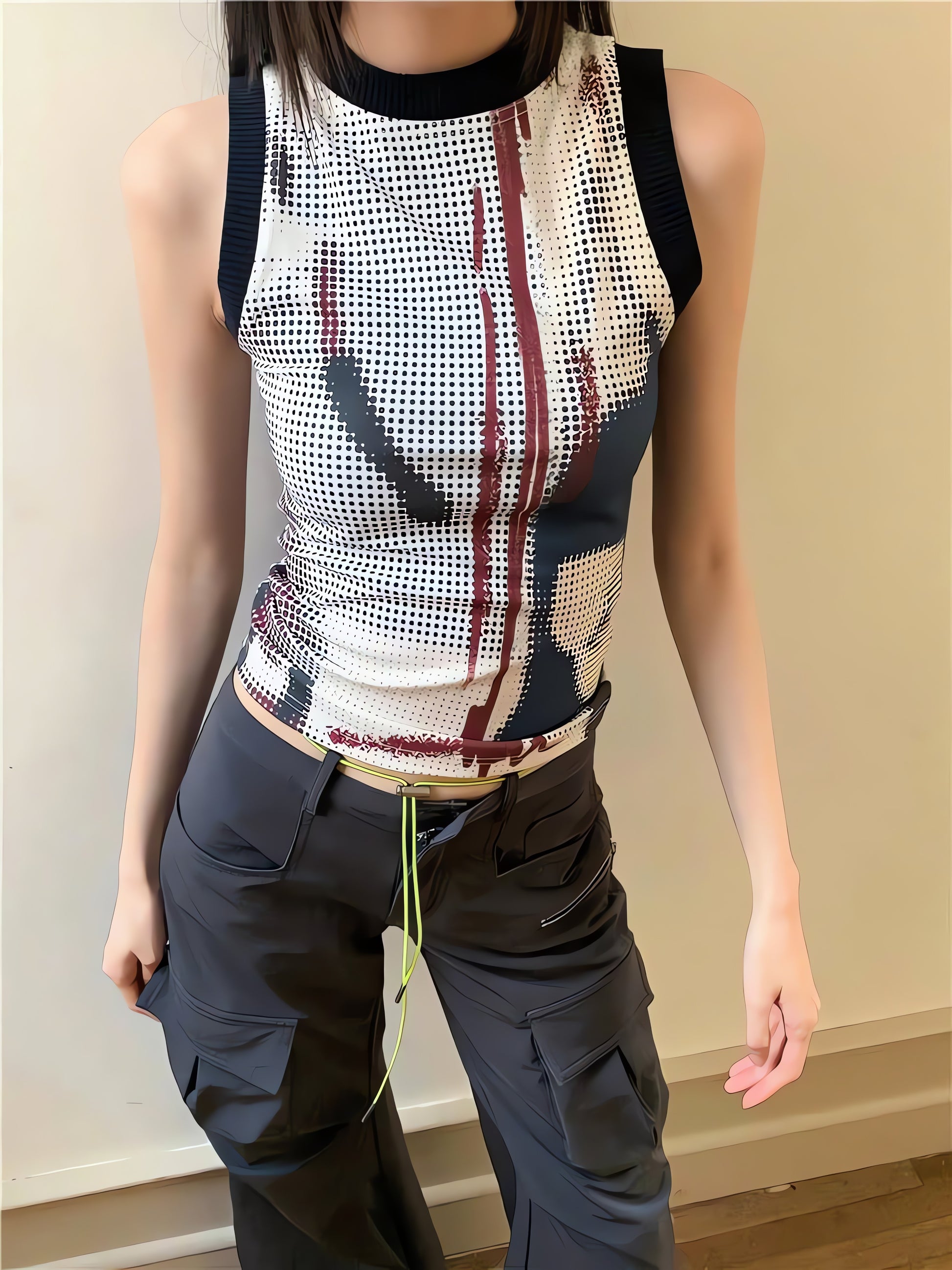 Abstract Printed Tank Top - KAYSMAR