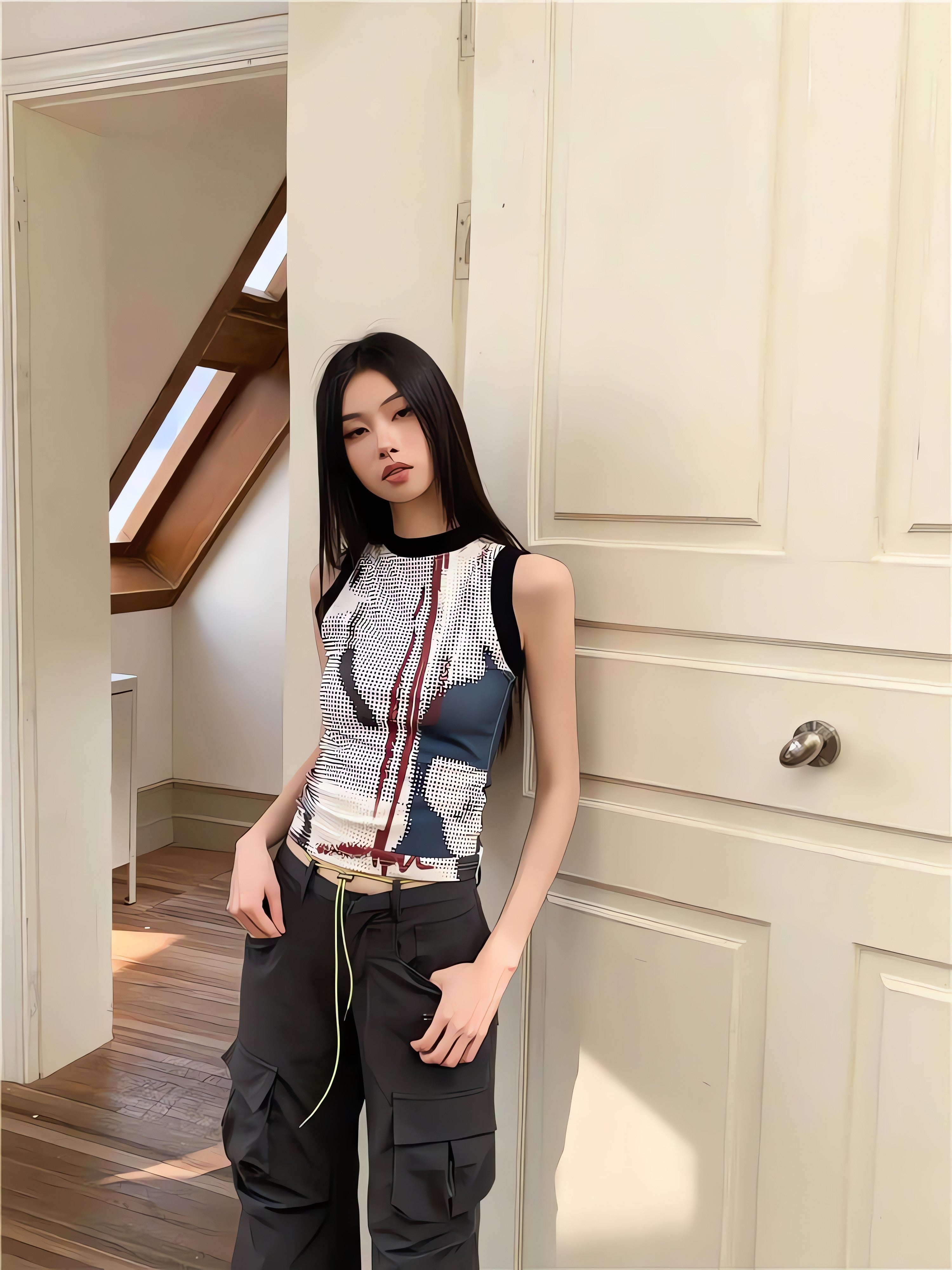 Abstract Printed Tank Top - KAYSMAR