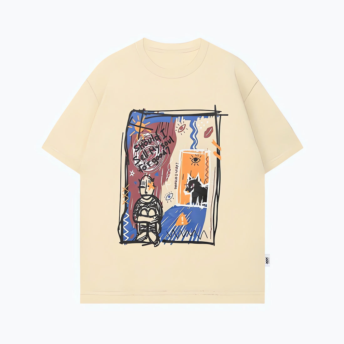 Abstract Sketch Graphic Tee - KAYSMAR