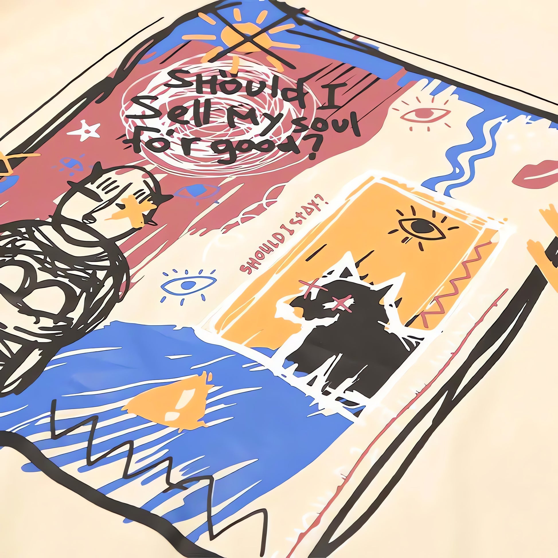 Abstract Sketch Graphic Tee - KAYSMAR