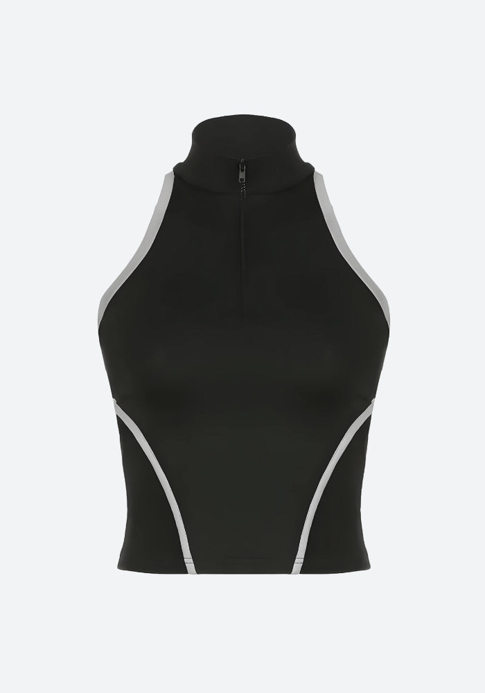 Acubi Open Back Zip-Up Top - KAYSMAR