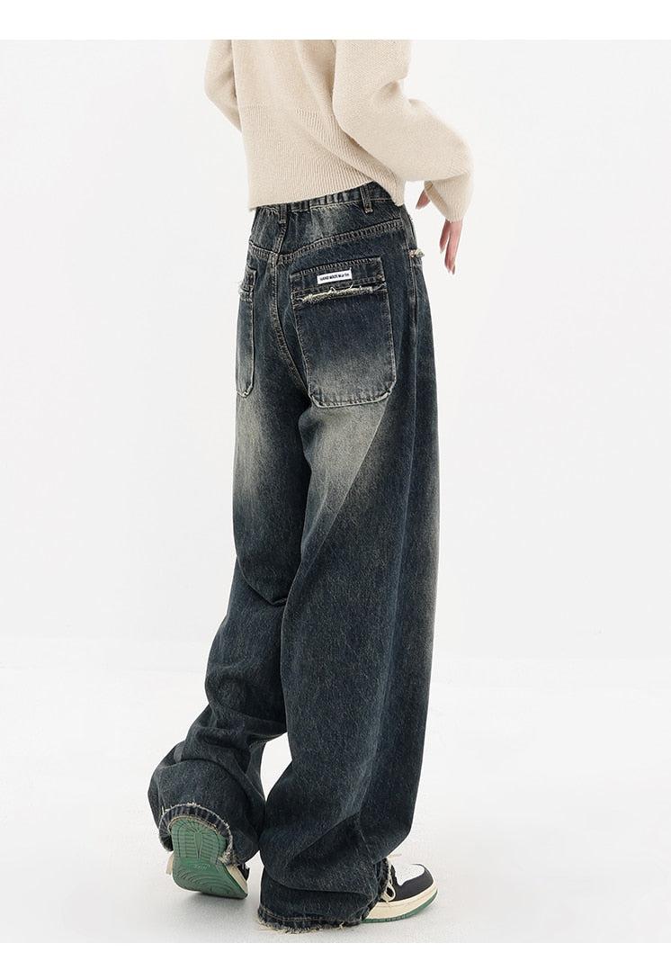 Acubi Wide Leg Dark Jeans - KAYSMAR