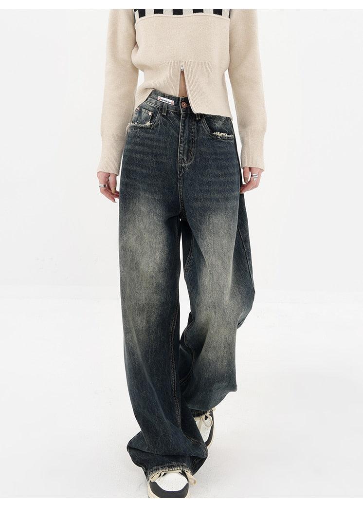 Acubi Wide Leg Dark Jeans - KAYSMAR