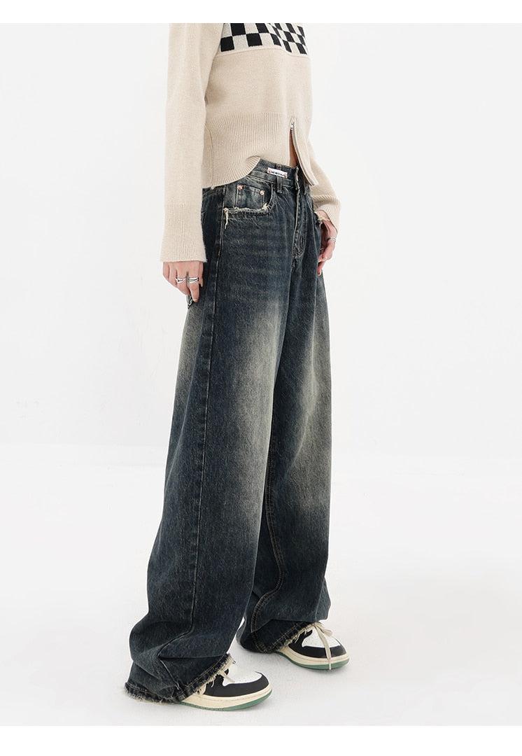 Acubi Wide Leg Dark Jeans - KAYSMAR