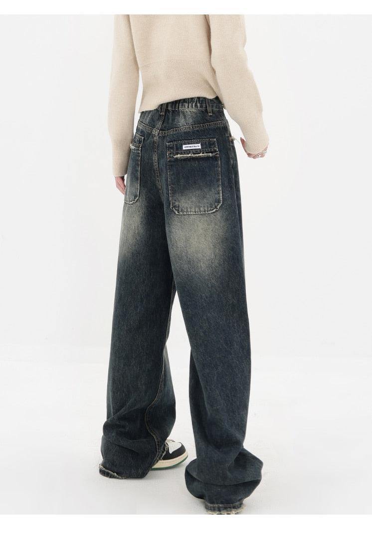 Acubi Wide Leg Dark Jeans - KAYSMAR