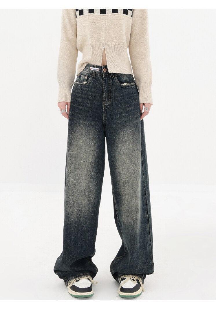 Acubi Wide Leg Dark Jeans - KAYSMAR