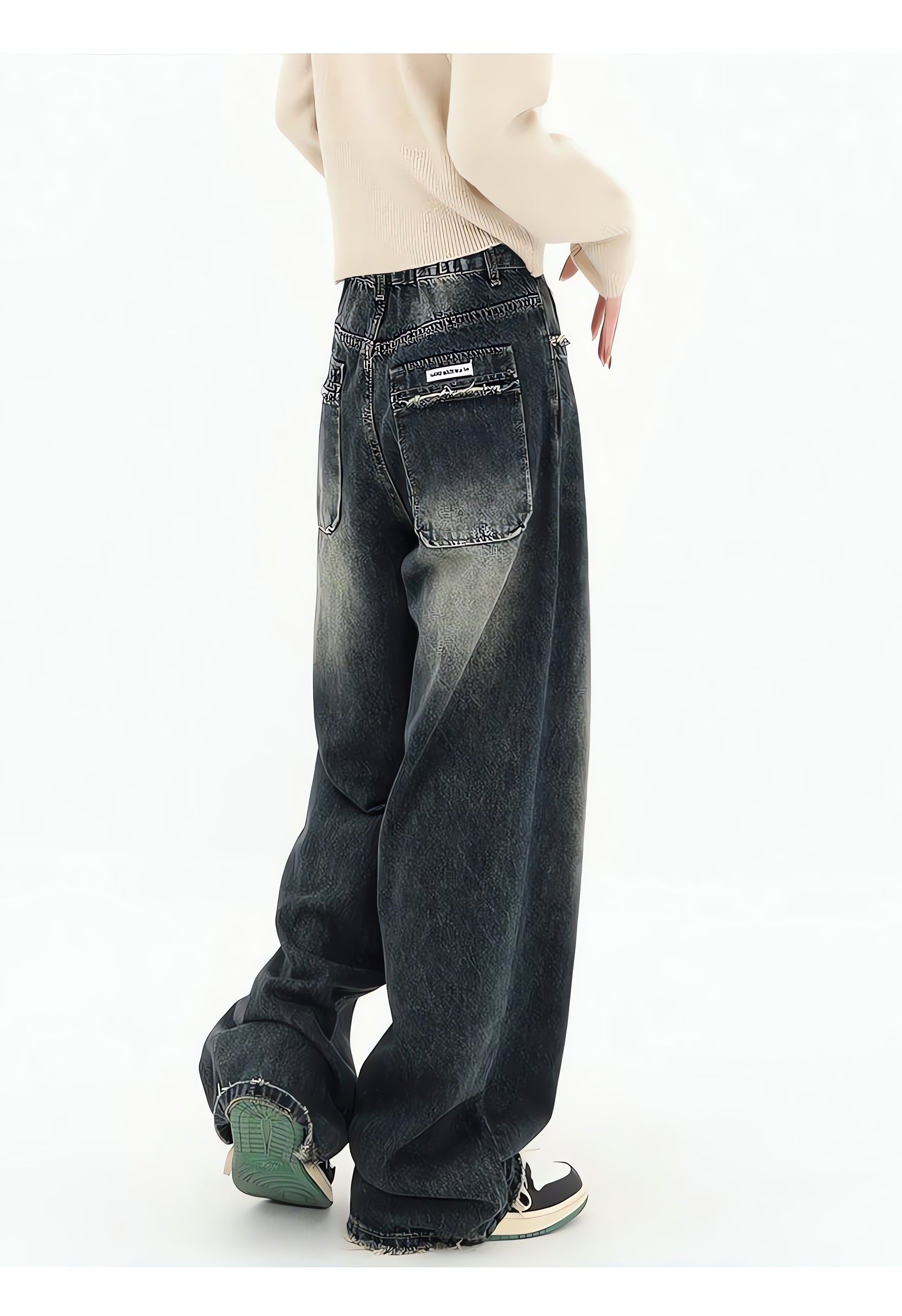 Acubi Wide Leg Dark Jeans - KAYSMAR