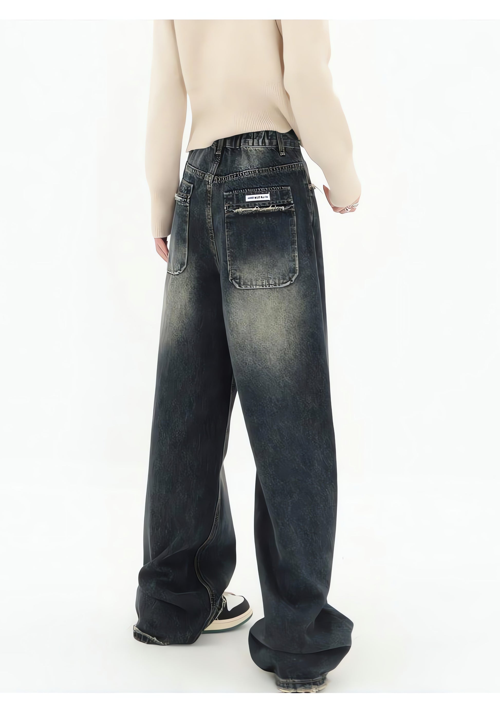 Acubi Wide Leg Dark Jeans - KAYSMAR