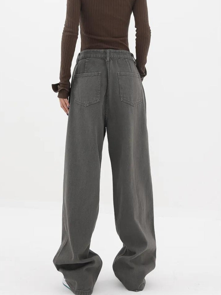 Adjustable Waist Baggy Denim Jeans - KAYSMAR