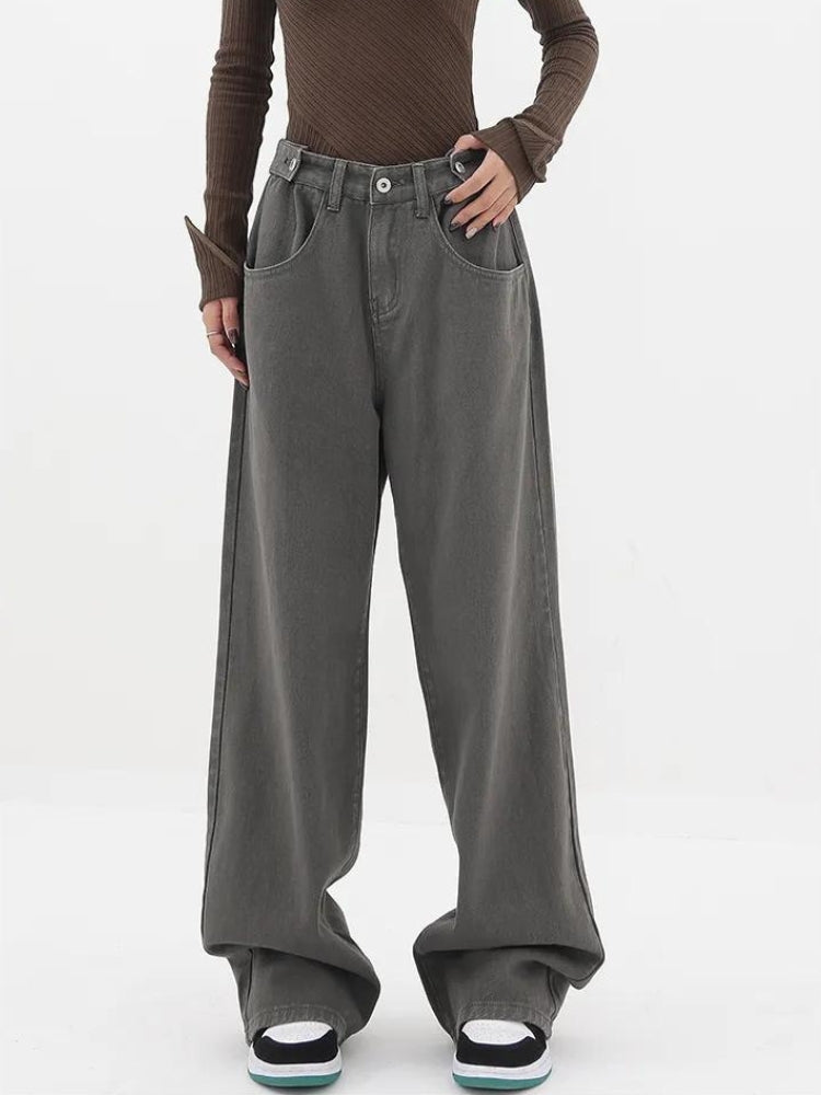 Adjustable Waist Baggy Denim Jeans - KAYSMAR