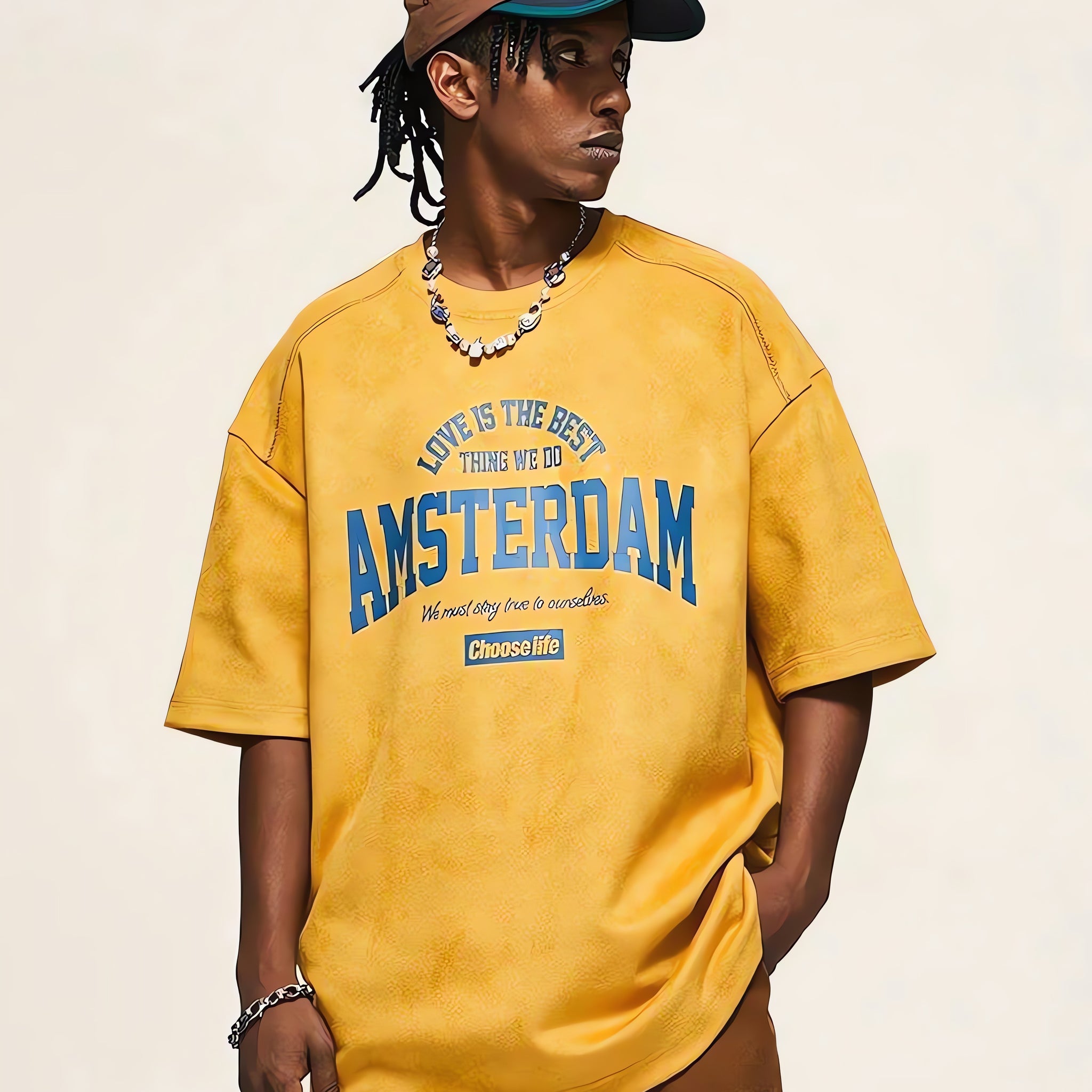 Amsterdam Suede Tee - KAYSMAR