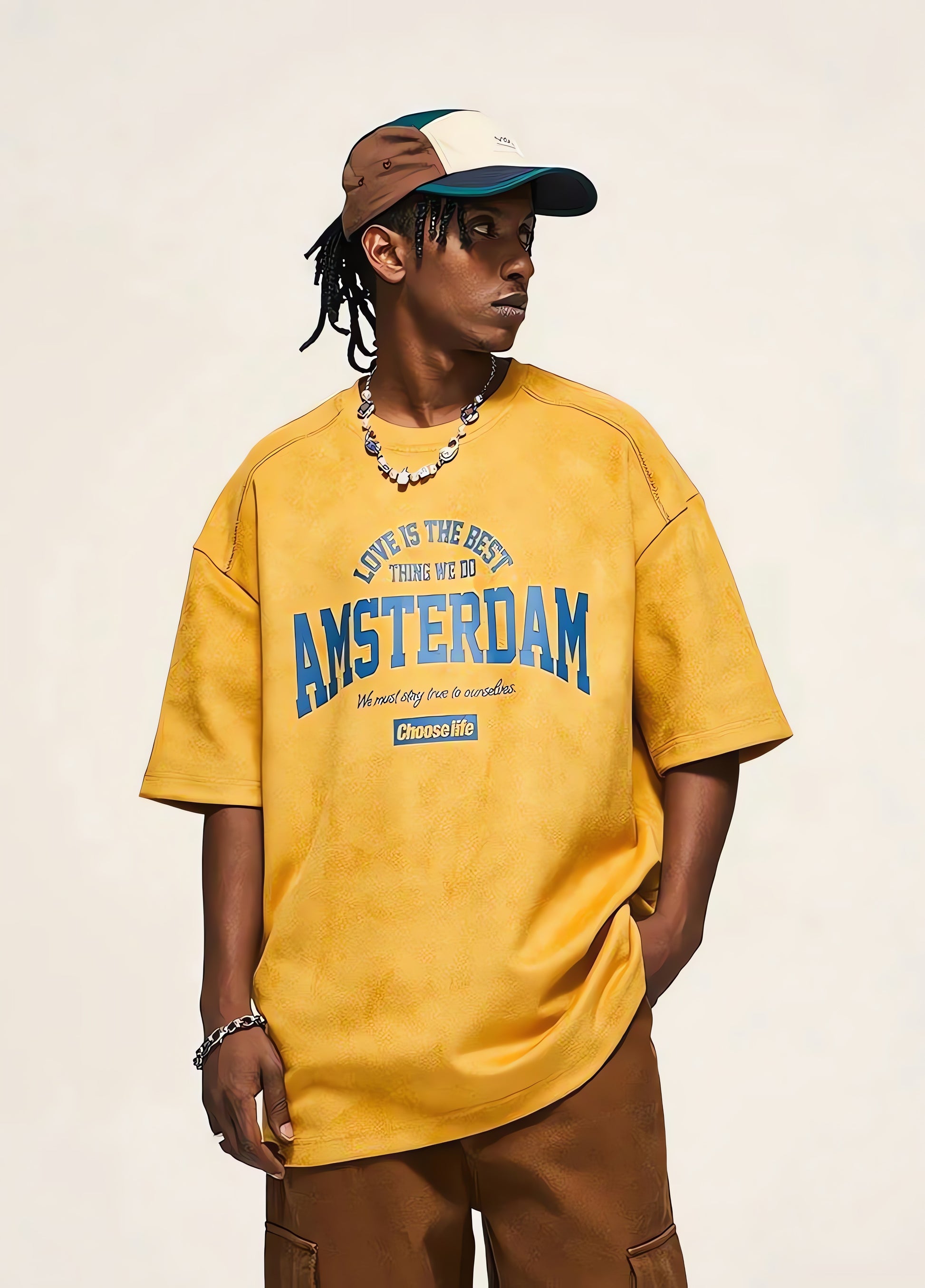 Amsterdam Suede Tee - KAYSMAR