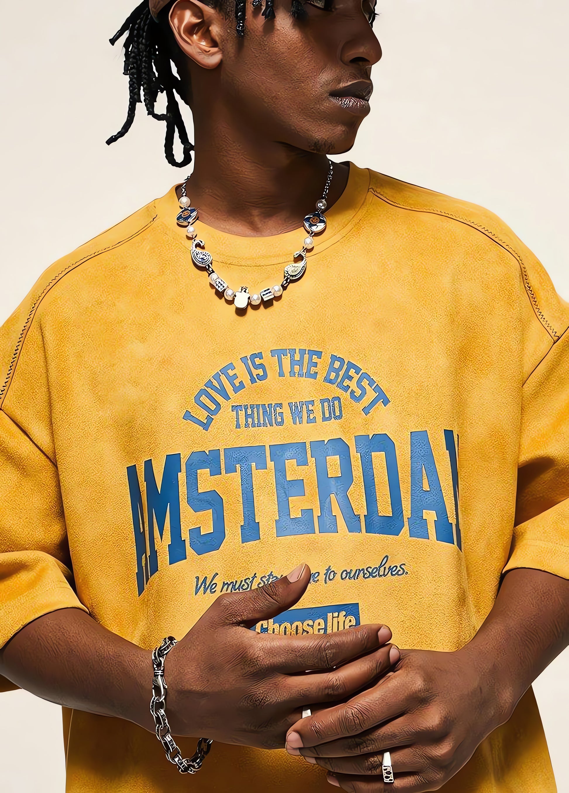 Amsterdam Suede Tee - KAYSMAR