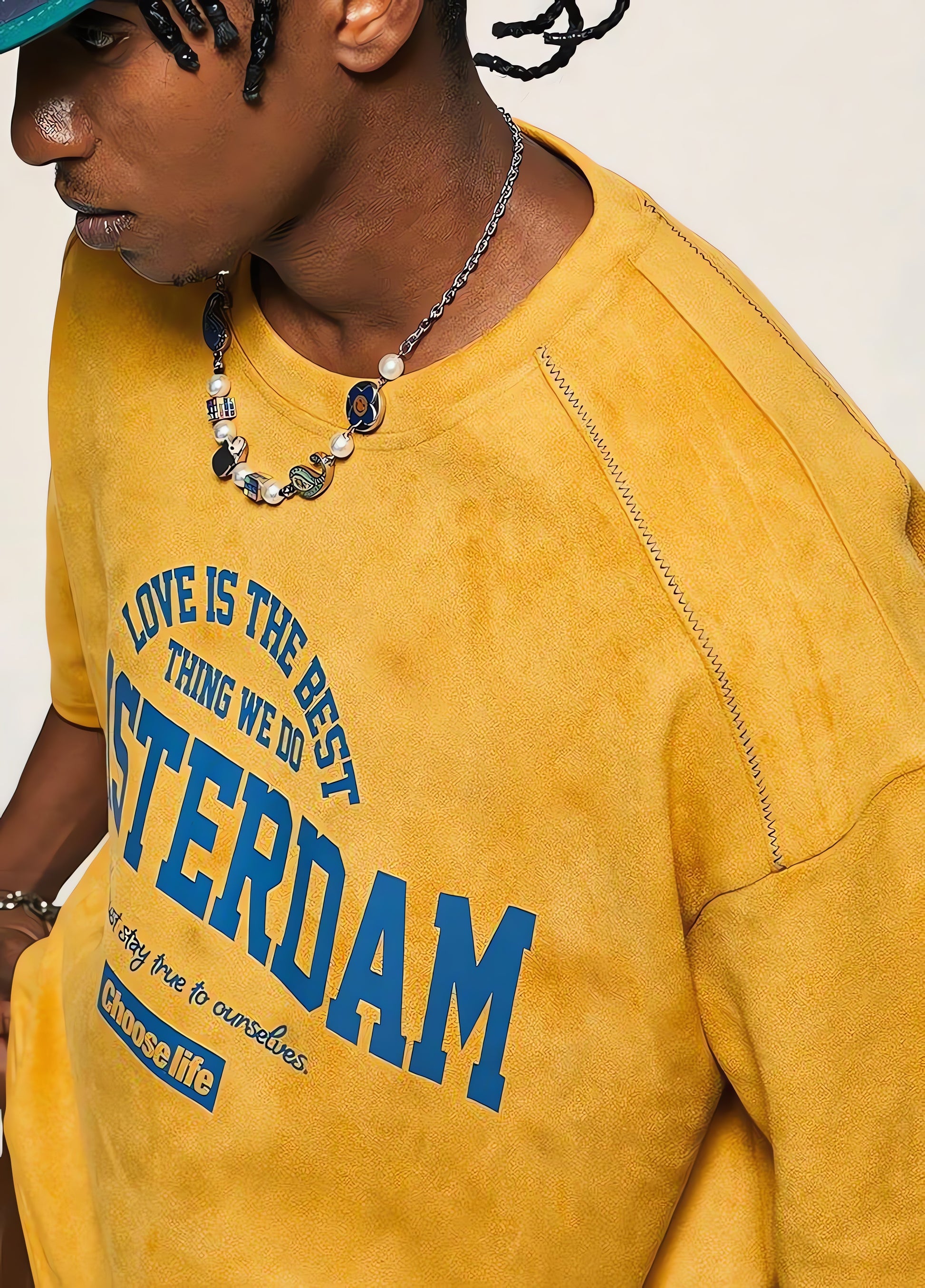 Amsterdam Suede Tee - KAYSMAR