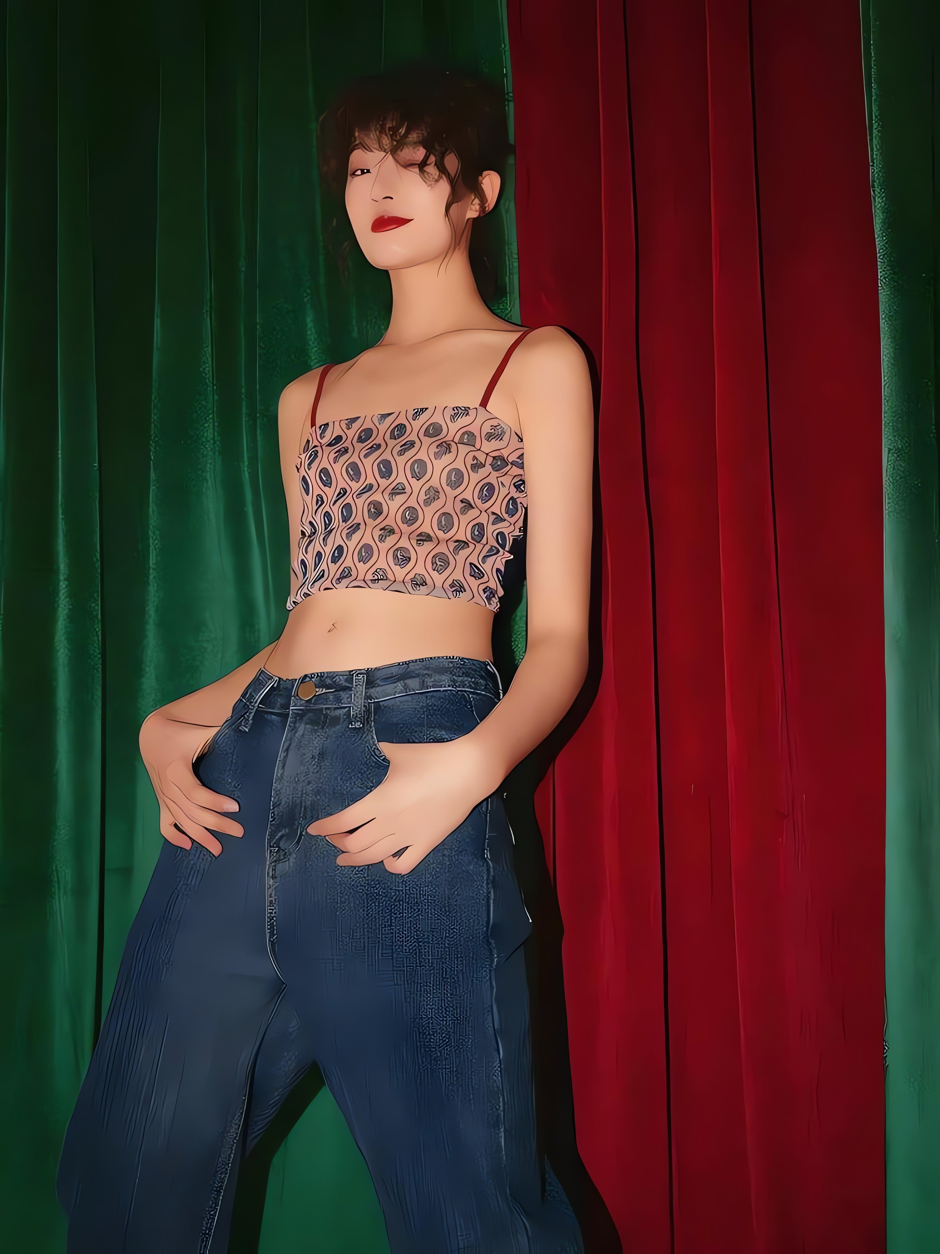 Animal Pattern Sheer Back Crop Top - KAYSMAR