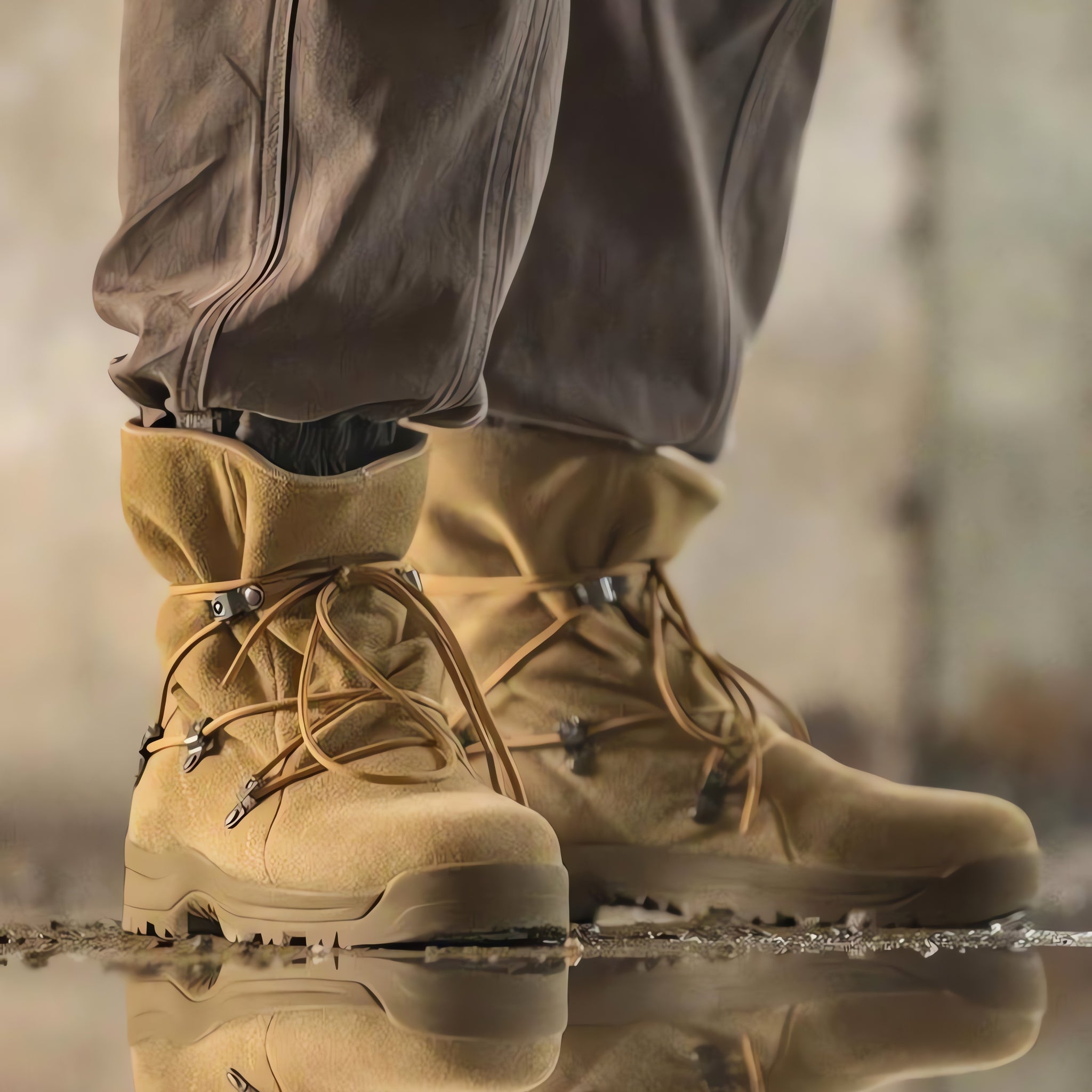 Army Style Lace Up Hiking Boots - KAYSMAR