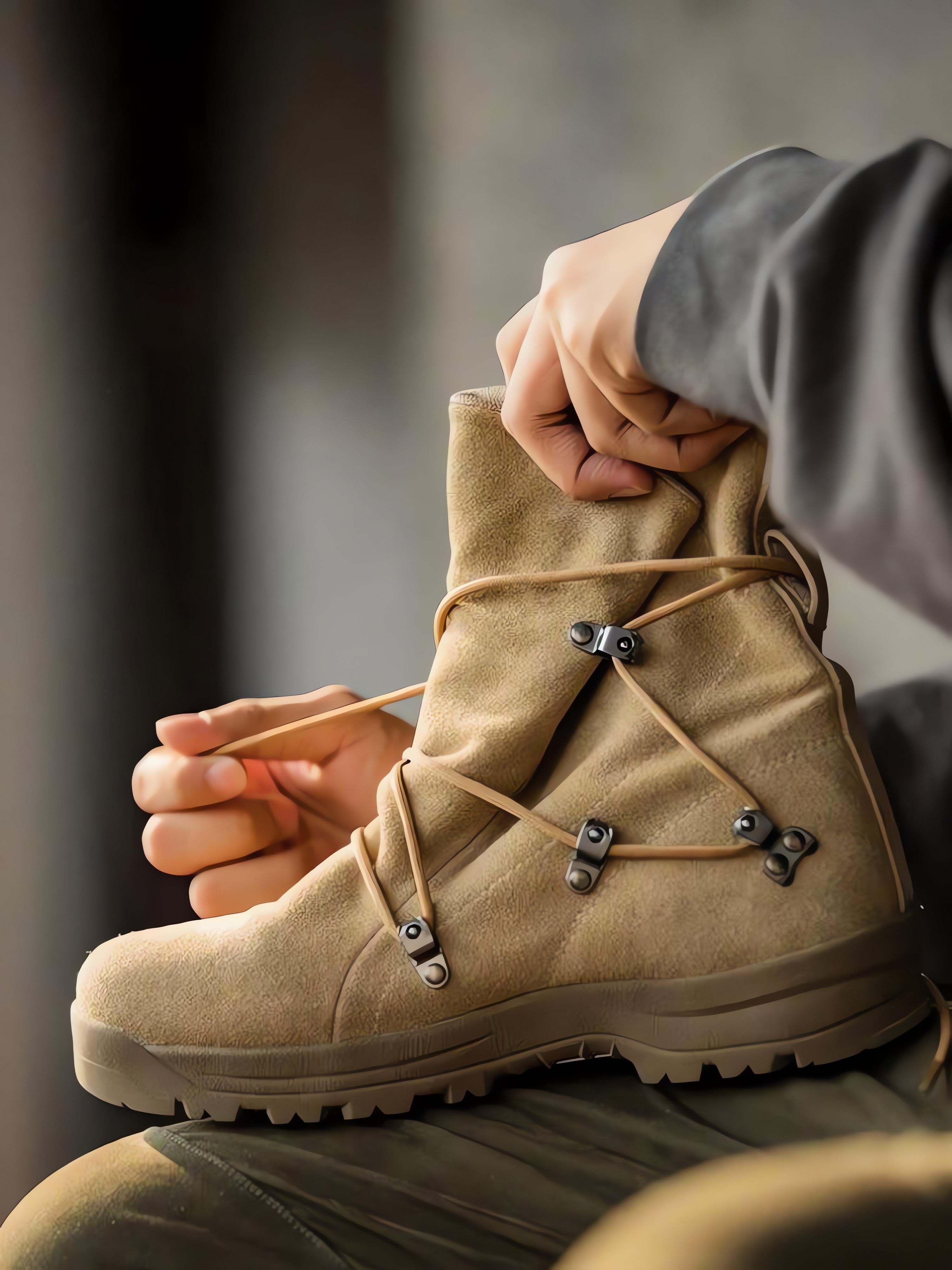 Army Style Lace Up Hiking Boots - KAYSMAR