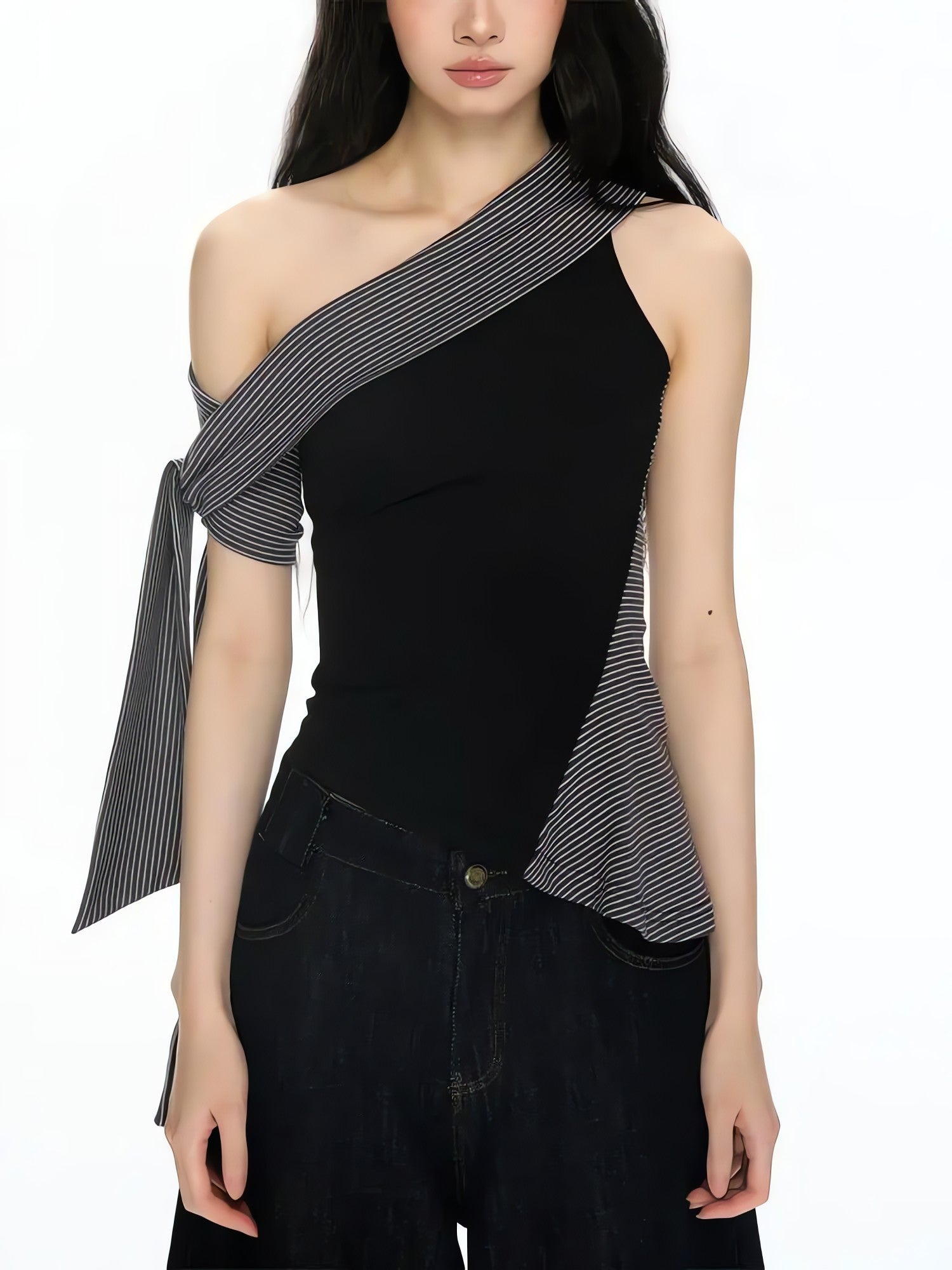 Asymmetric One Shoulder Top - KAYSMAR