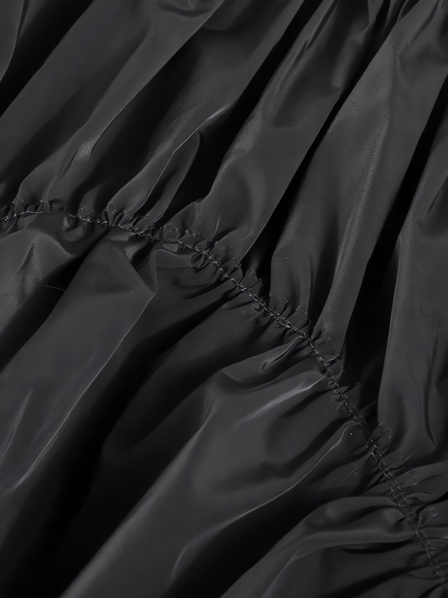 Asymmetric Ruched Mini Skirt - KAYSMAR