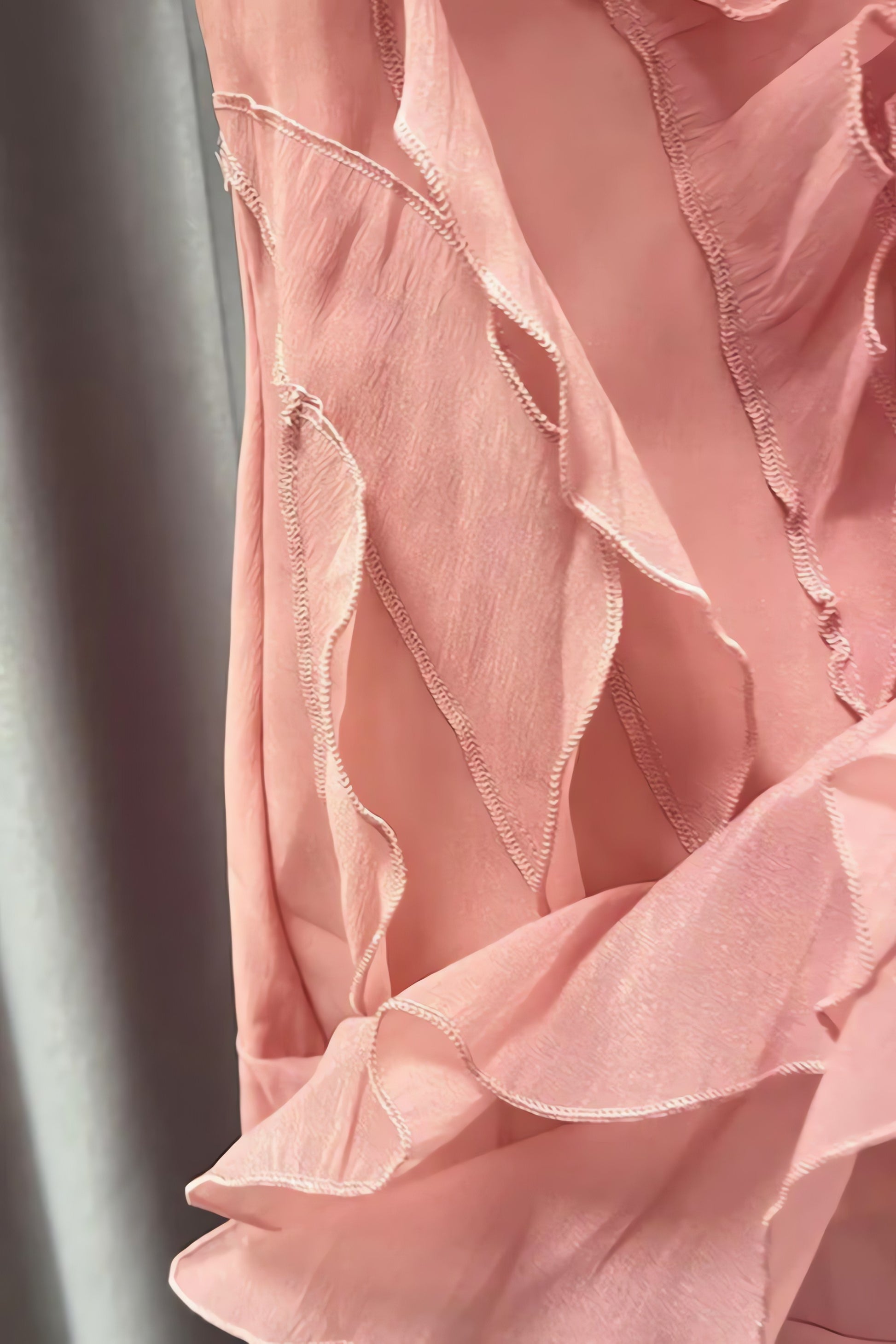 Asymmetric Ruffled Mini Dress - KAYSMAR