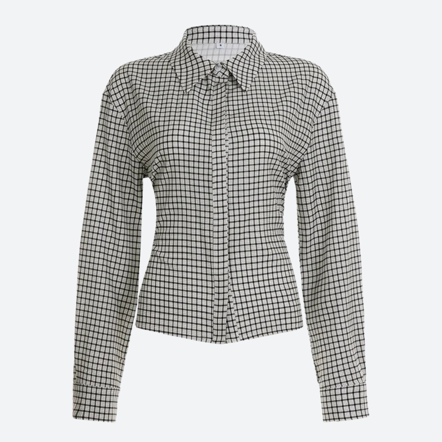 Back Tie Plaid Shirt - KAYSMAR