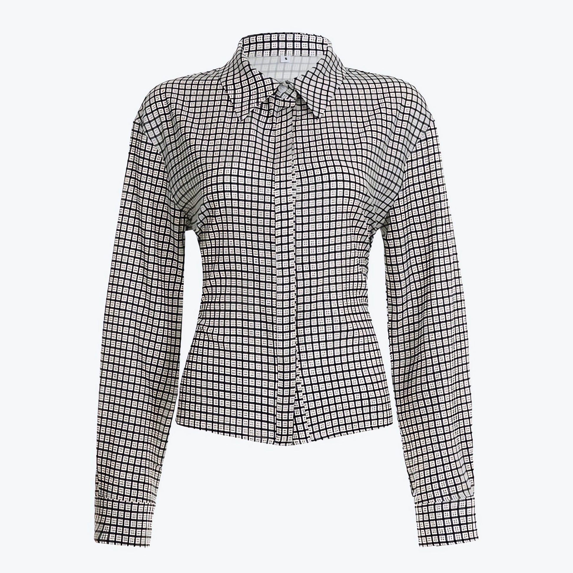 Back Tie Plaid Shirt - KAYSMAR
