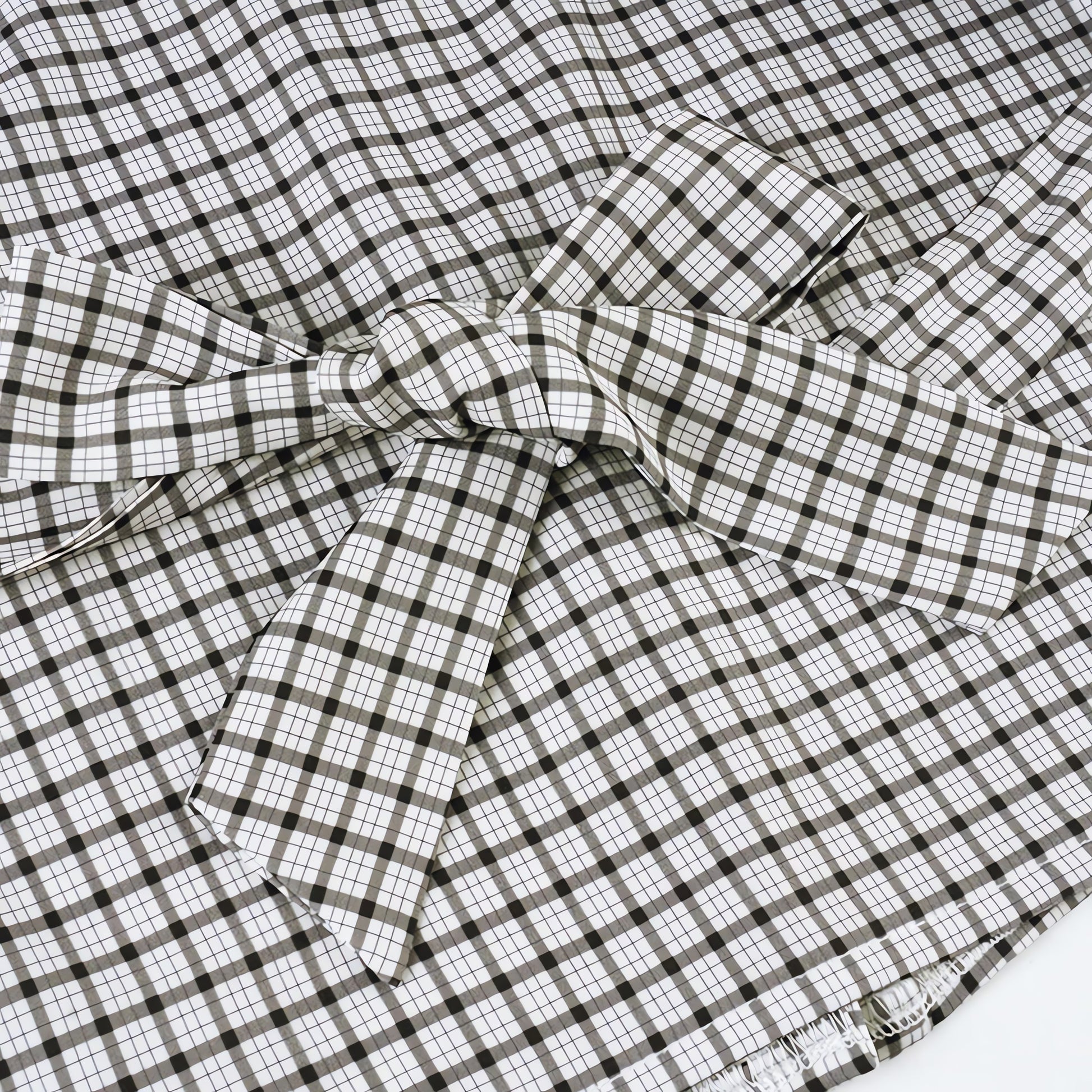 Back Tie Plaid Shirt - KAYSMAR