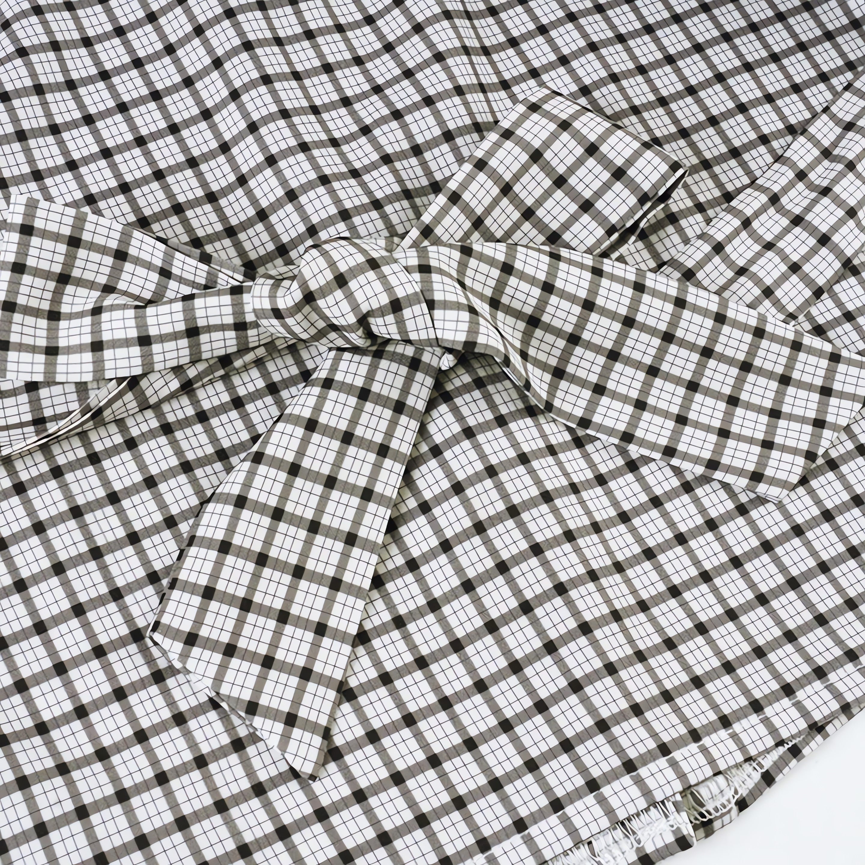 Back Tie Plaid Shirt - KAYSMAR