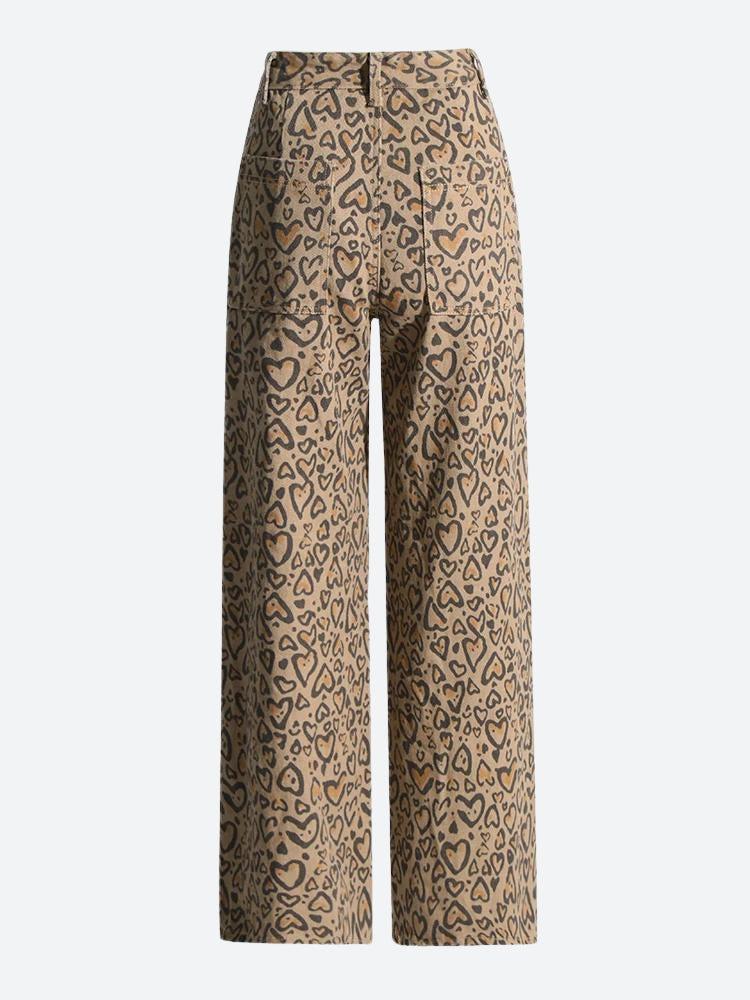 Baddie Leopard Embellished Cut Out Pants - KAYSMAR