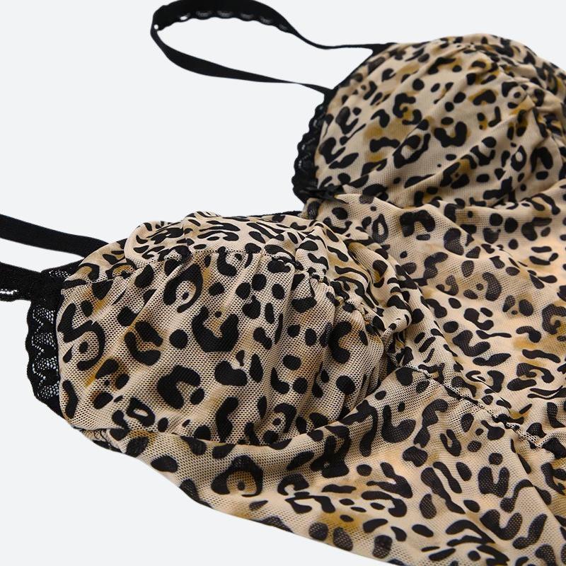 Baddie Leopard Mesh Top - KAYSMAR