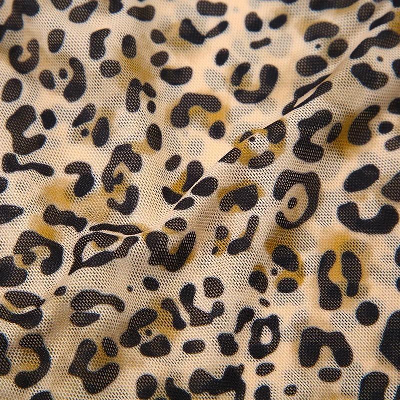 Baddie Leopard Mesh Top - KAYSMAR