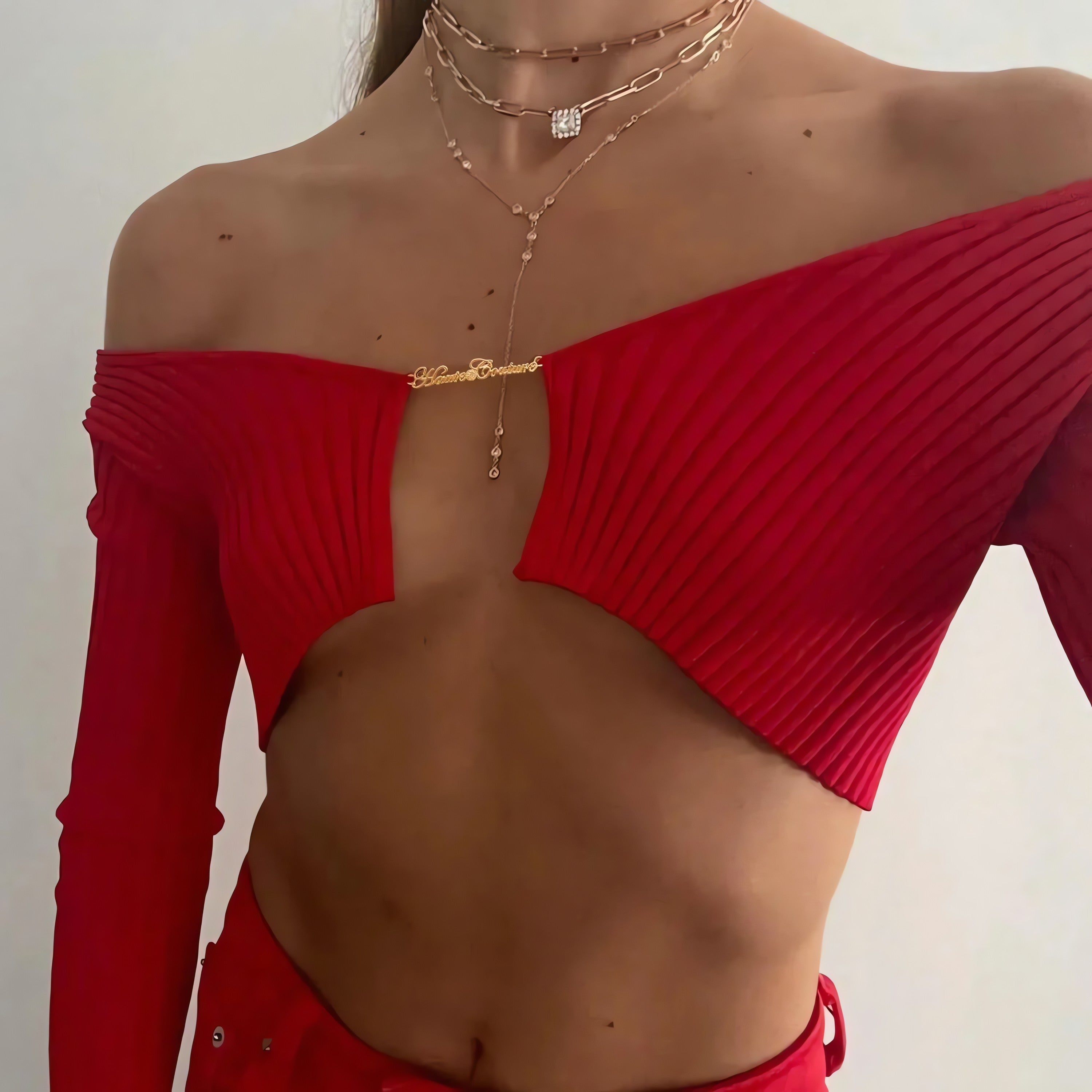 Baddie Knitted Open Front Crop Top - KAYSMAR