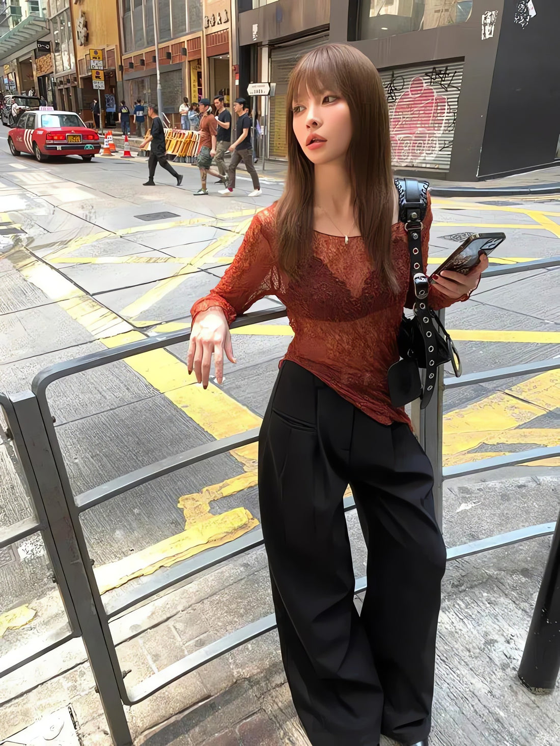 Baddie Lace Sheer Top - KAYSMAR