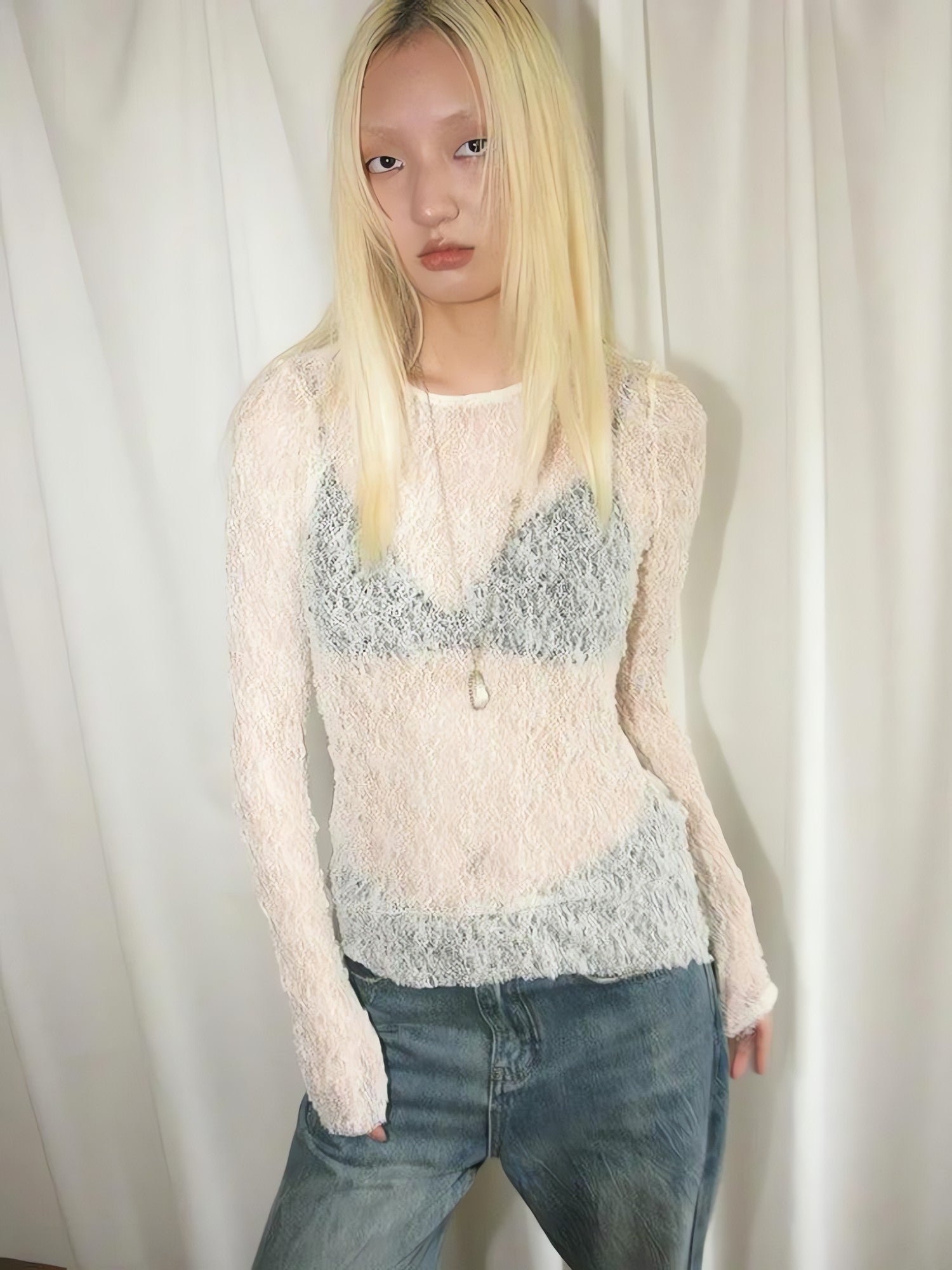 Baddie Lace Sheer Top - KAYSMAR