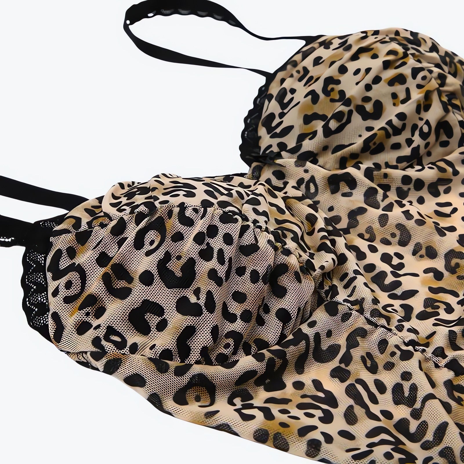 Baddie Leopard Mesh Top - KAYSMAR