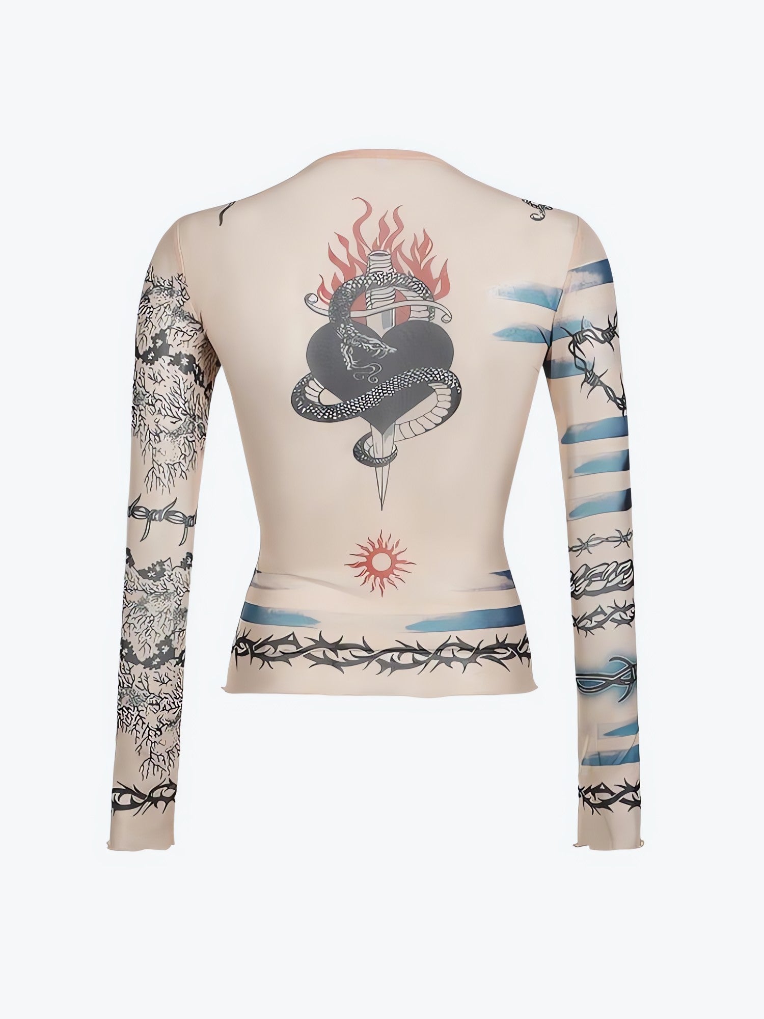 Baddie Mesh Tattoo Top - KAYSMAR